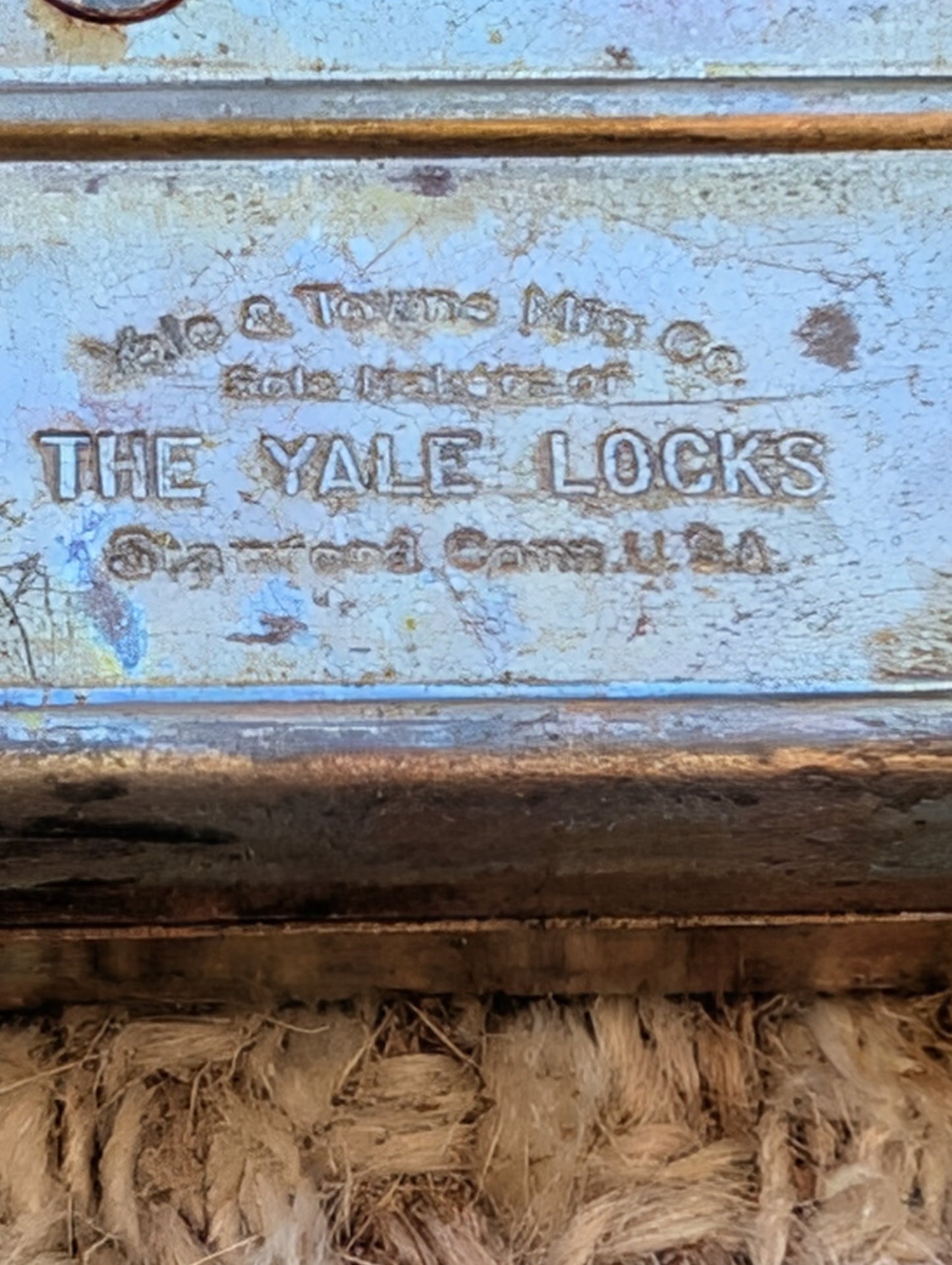 Antique Interior Yale Vulcan Mortise Lock Door Hardware