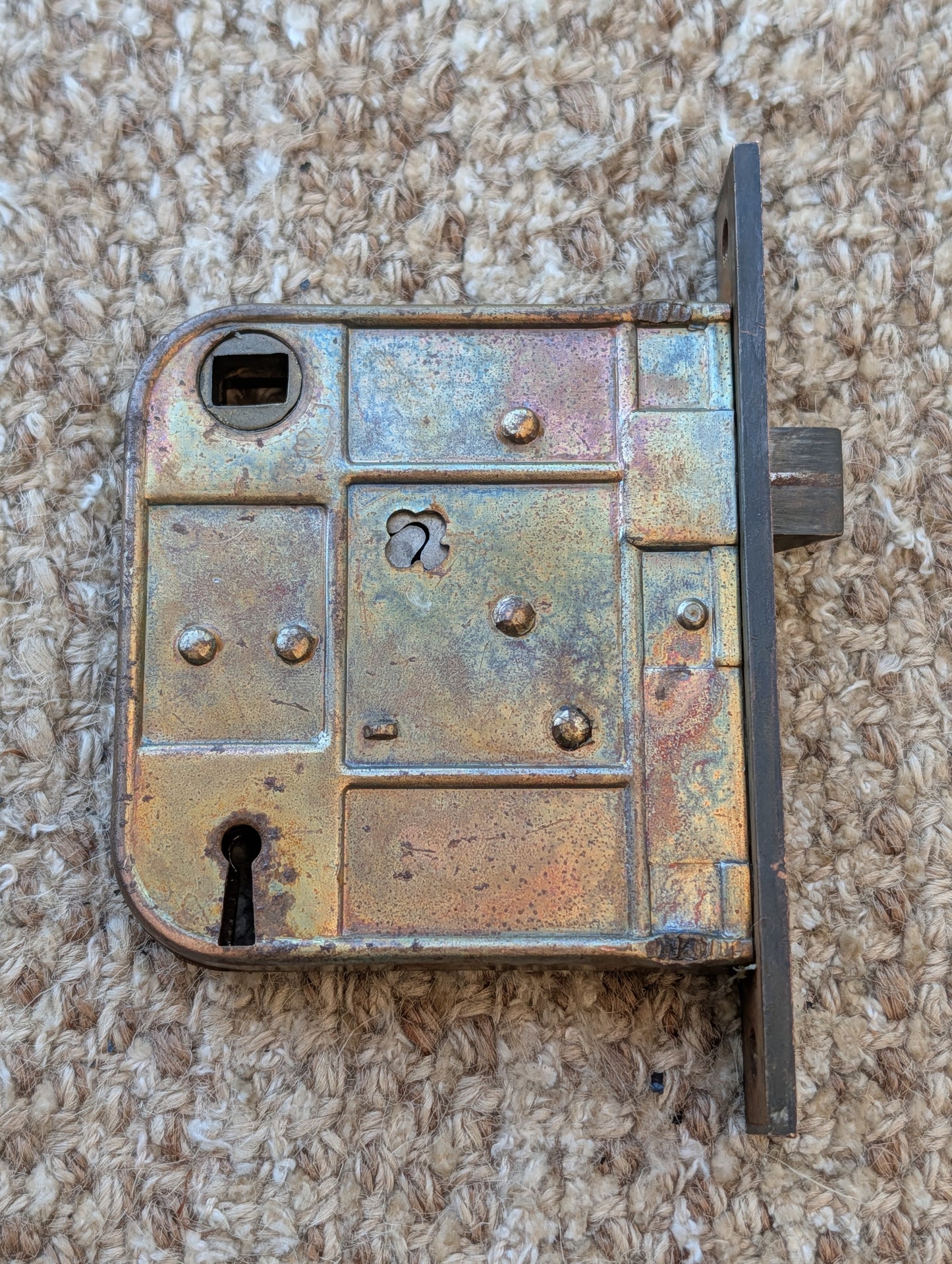 Antique Interior Yale Vulcan Mortise Lock Door Hardware