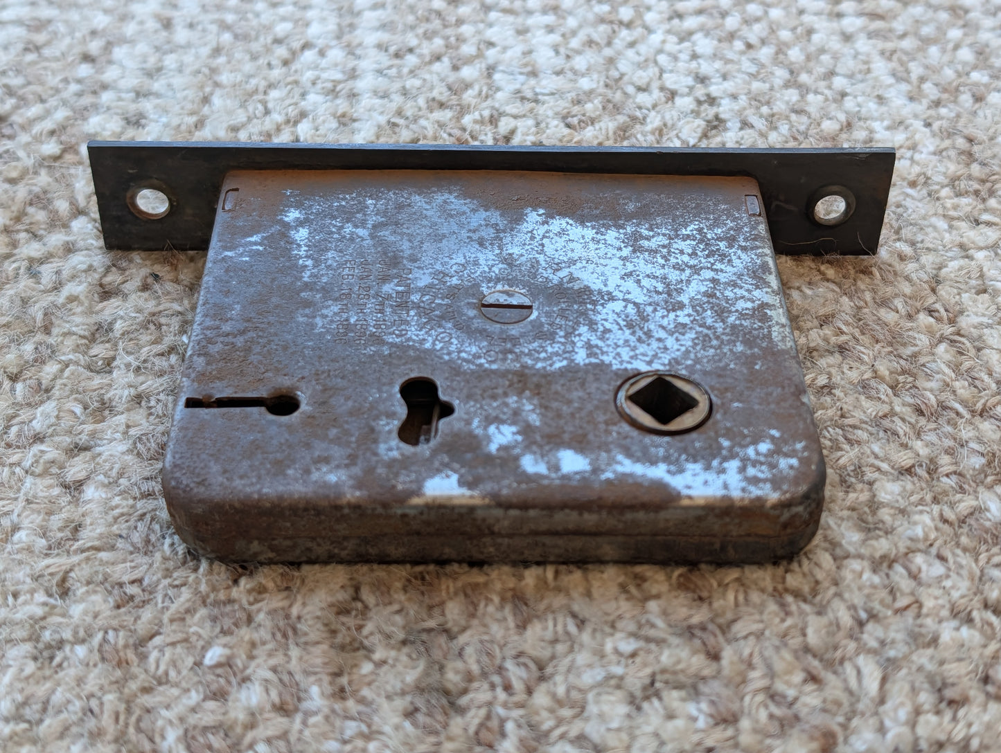 Antique Interior Warner Mortise Lock Door Hardware