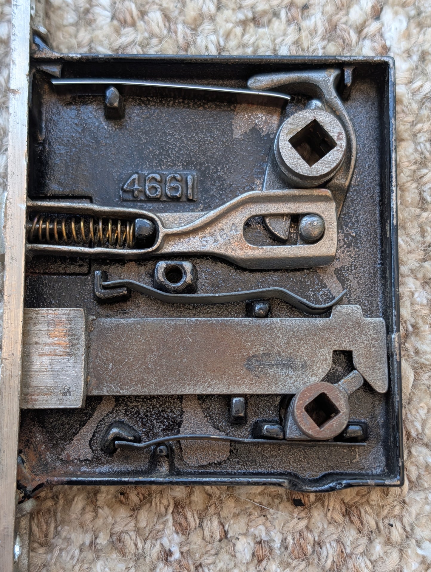 Antique Interior Passage Mortise Lock Door Hardware #4661