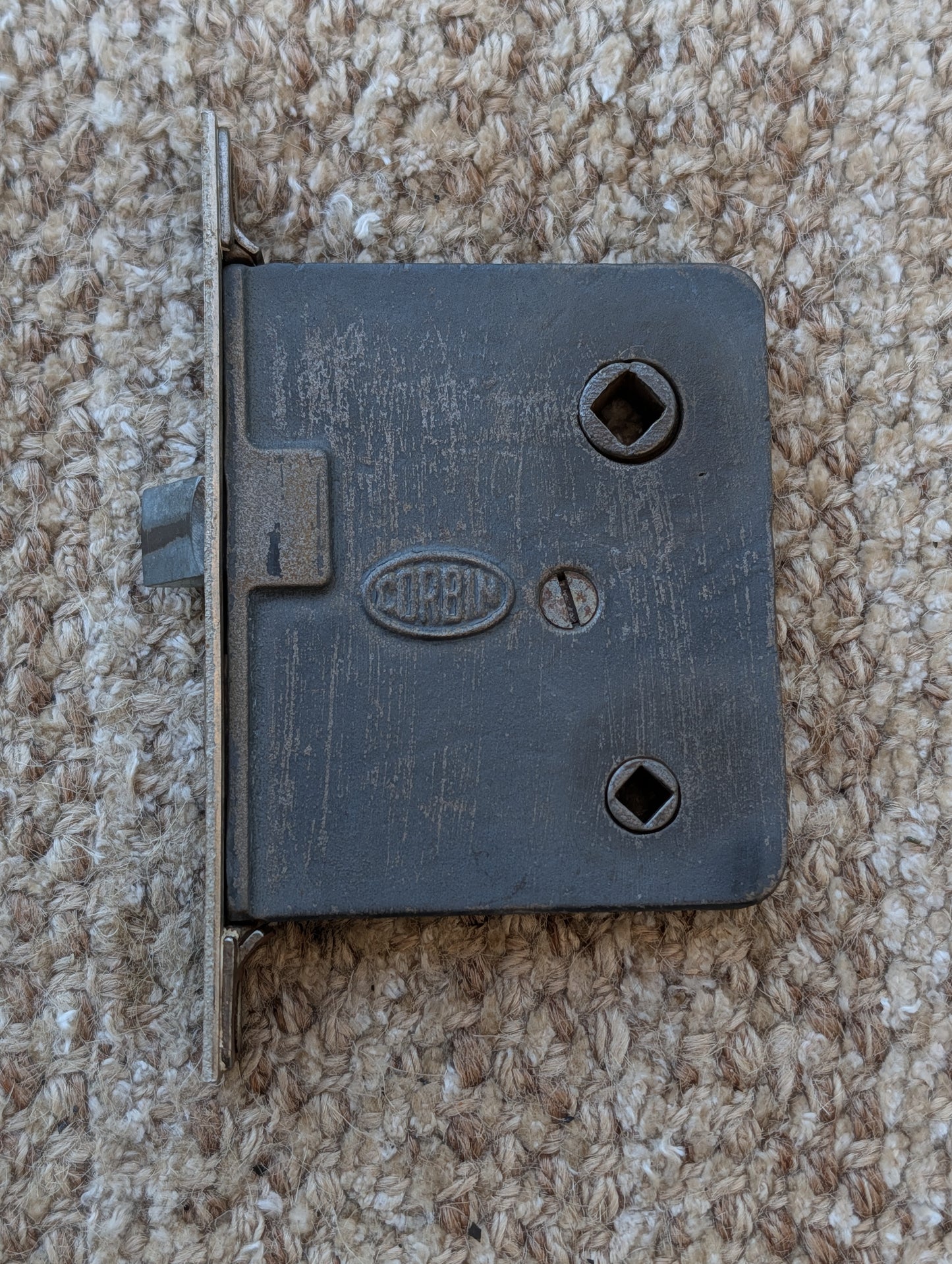 Antique Interior Corbin Passage Mortise Lock Door Hardware #13159