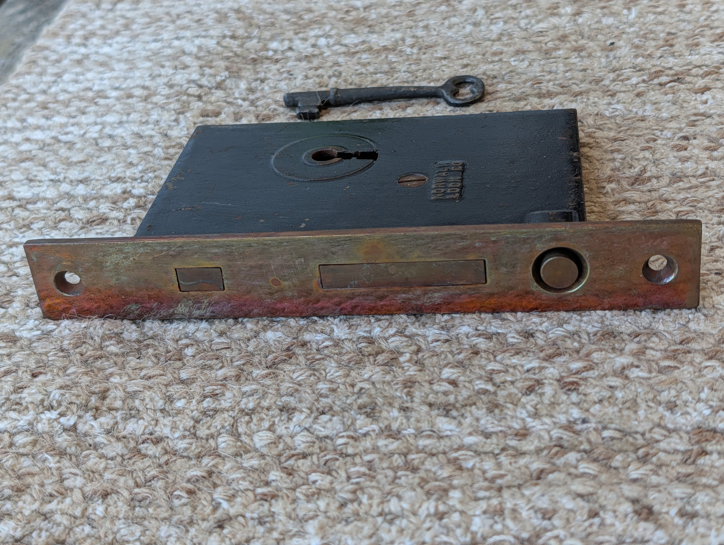 Antique Interior Norwalk Pocket Door Mortise Lock Door Hardware With Key