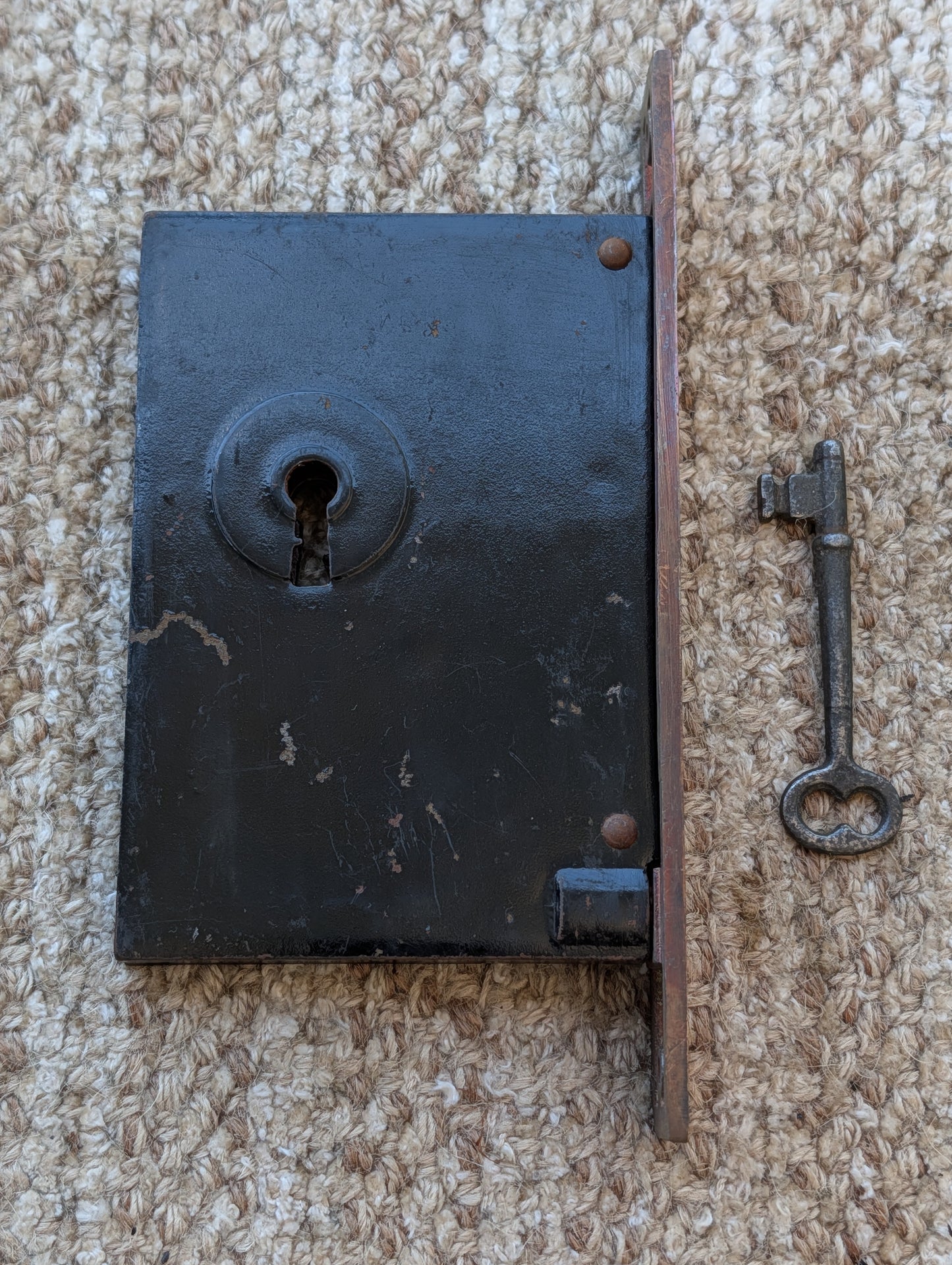 Antique Interior Norwalk Pocket Door Mortise Lock Door Hardware With Key