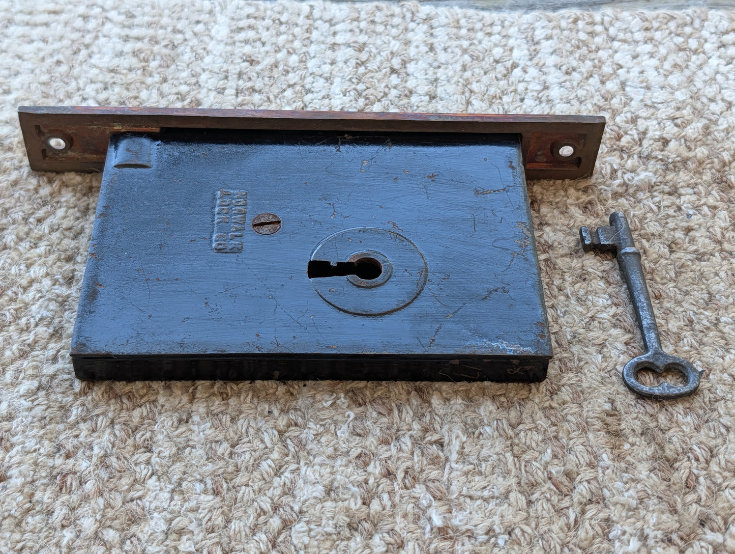 Antique Interior Norwalk Pocket Door Mortise Lock Door Hardware With Key