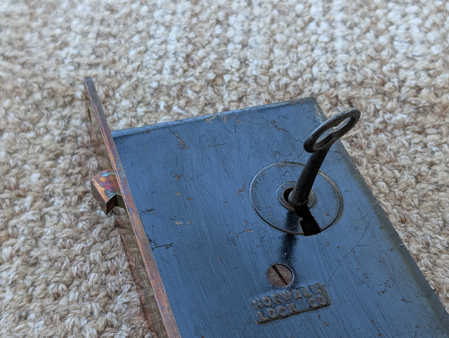 Antique Interior Norwalk Pocket Door Mortise Lock Door Hardware With Key