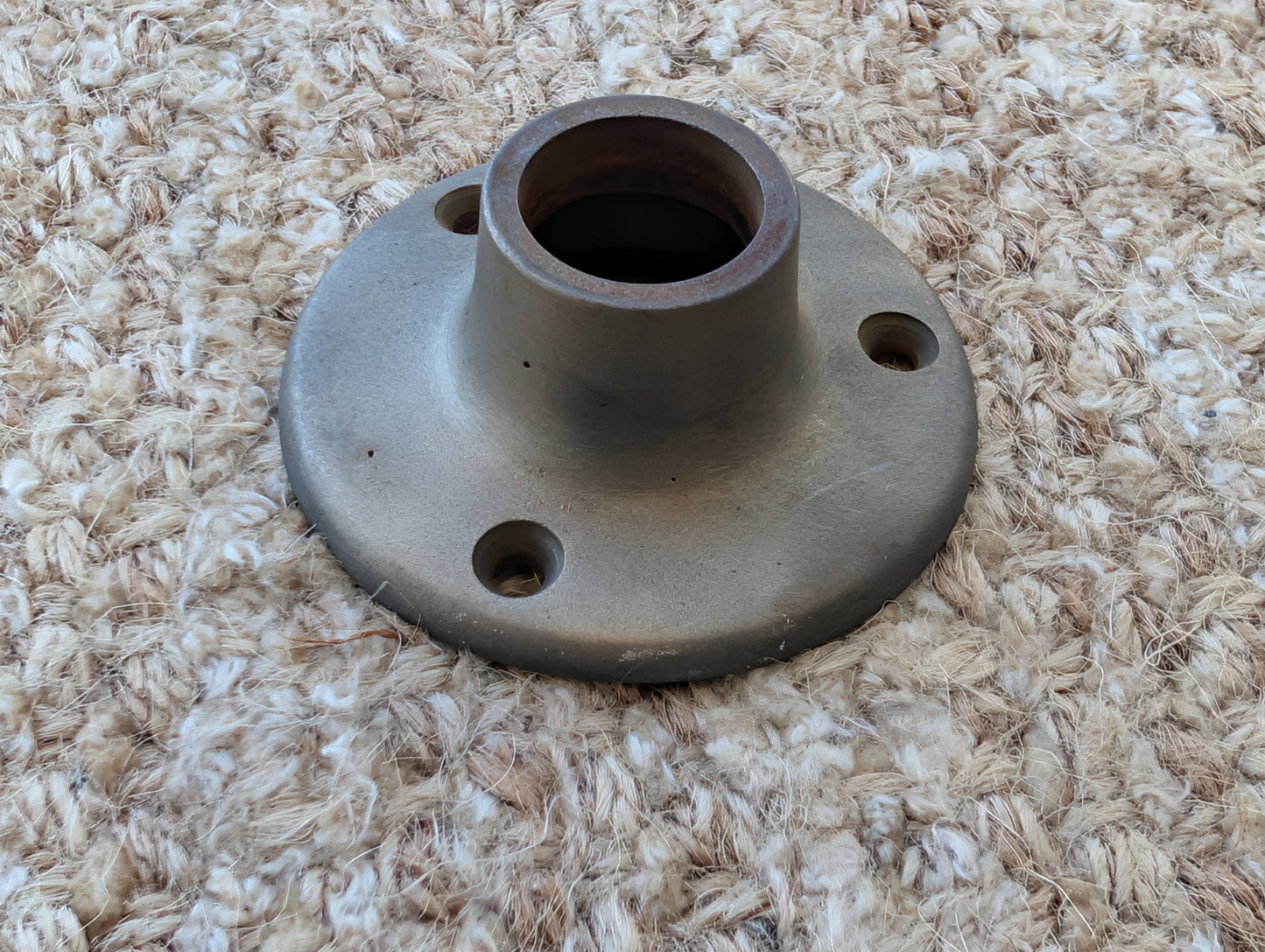 2 3/16" Antique Yale Cast Iron Rosette Escutcheon For Door Knob