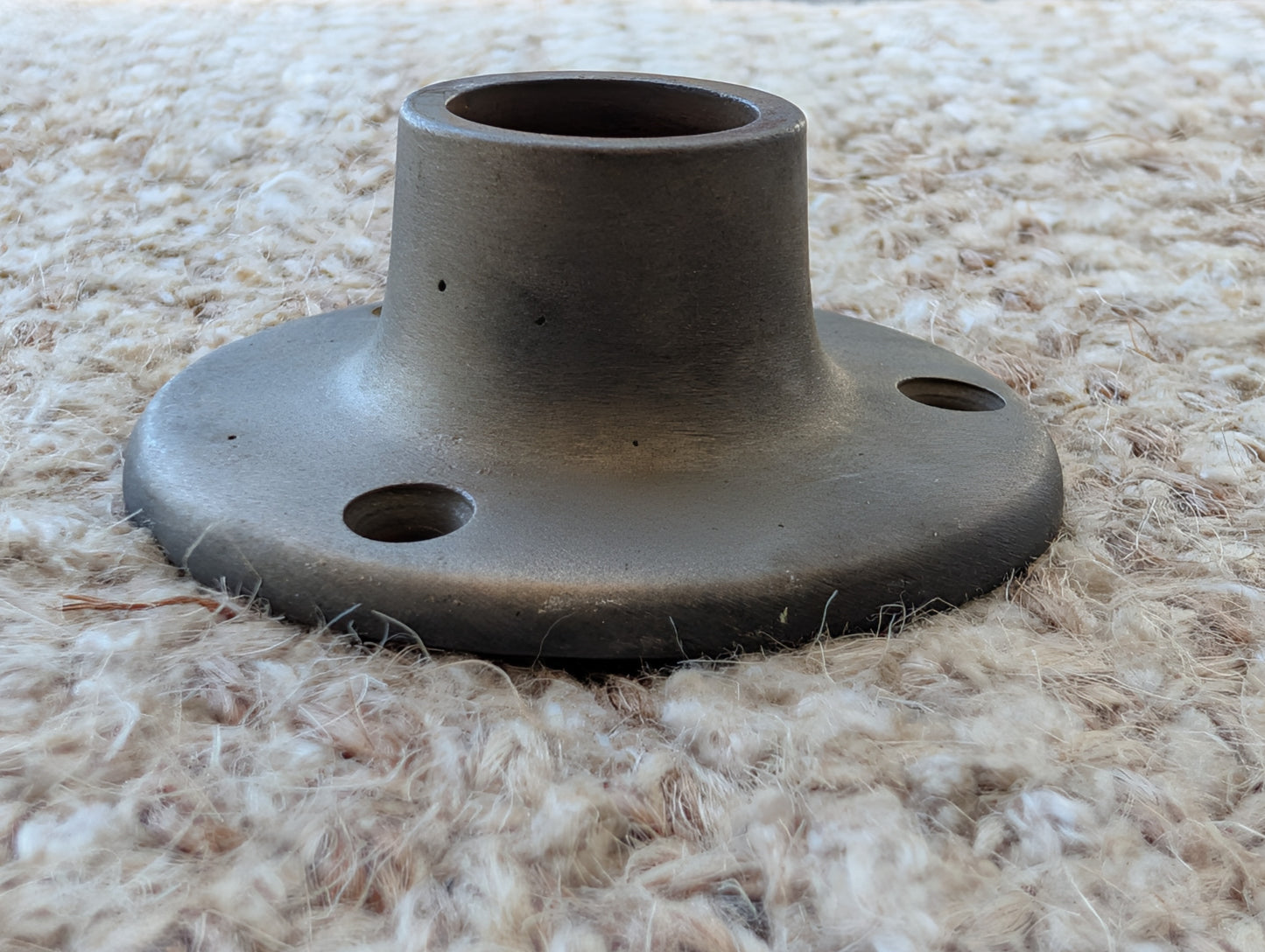 2 3/16" Antique Yale Cast Iron Rosette Escutcheon For Door Knob