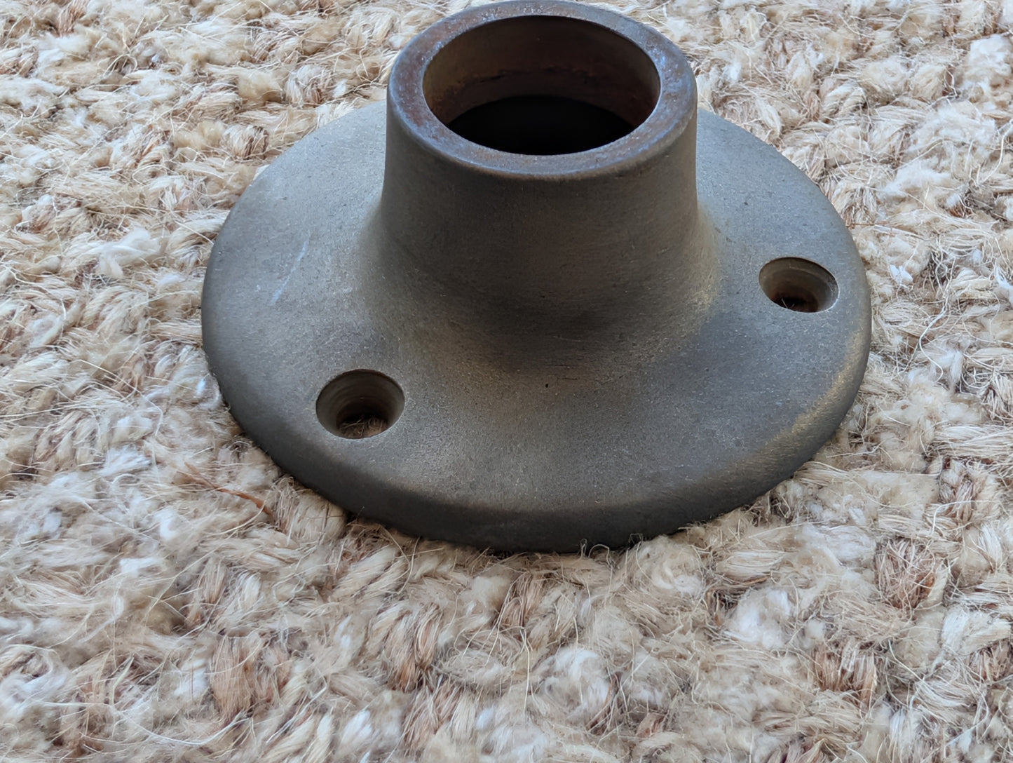 2 3/16" Antique Yale Cast Iron Rosette Escutcheon For Door Knob