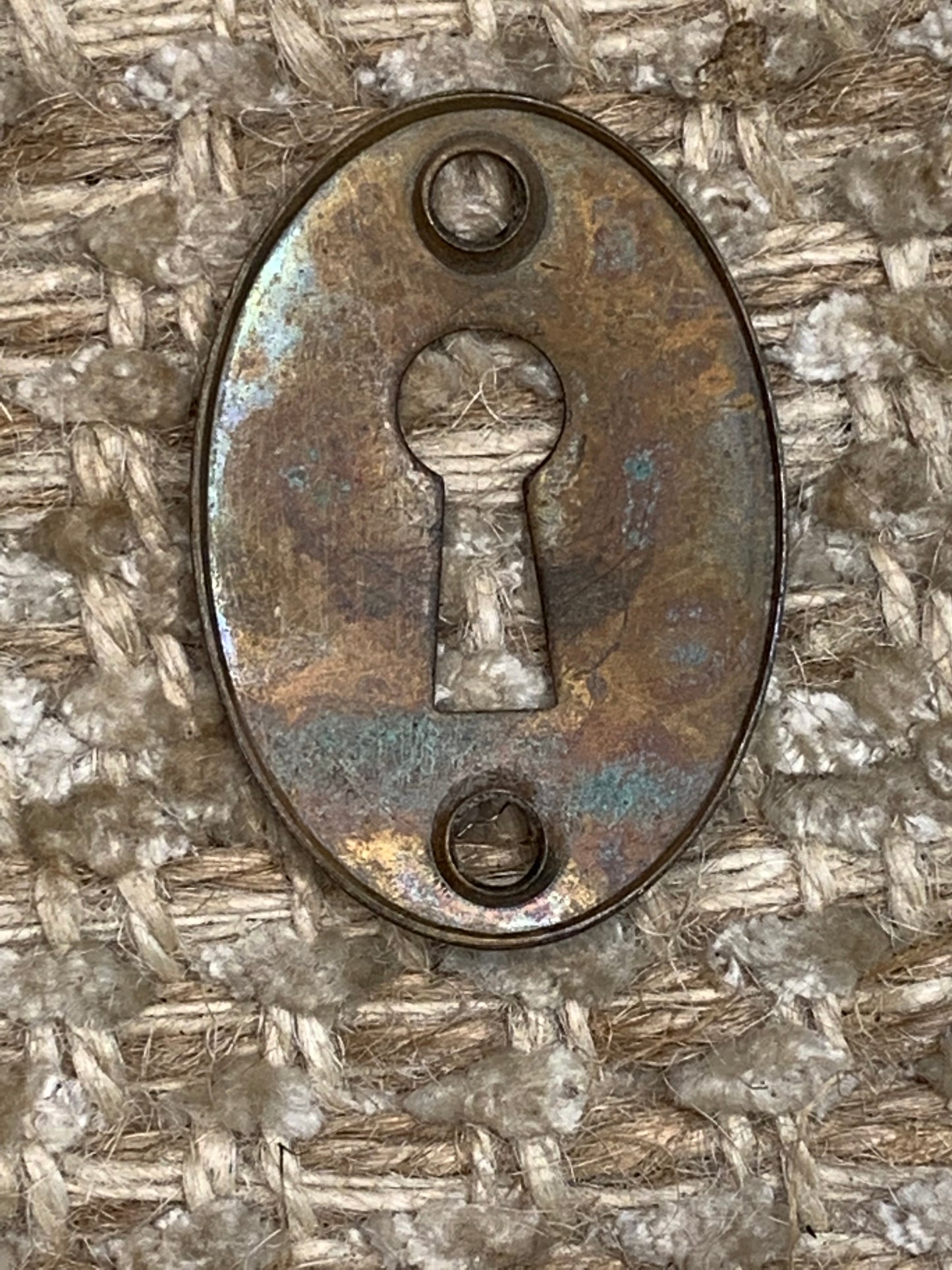 Antique Brass Key Hole Cover Escutcheon