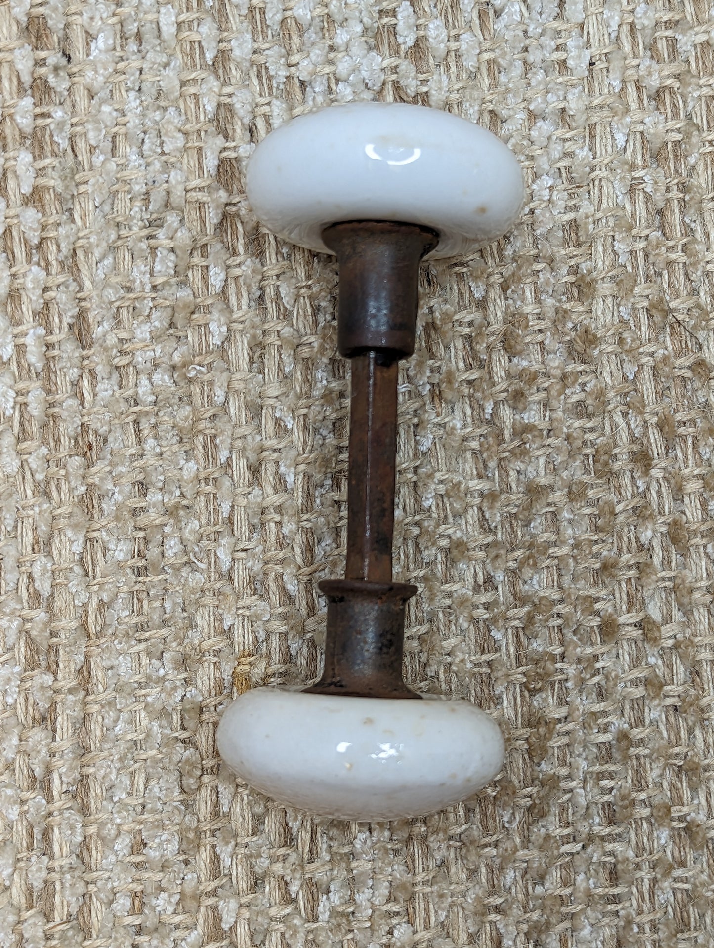 Antique White Porcelain Door Knob Set Door Hardware