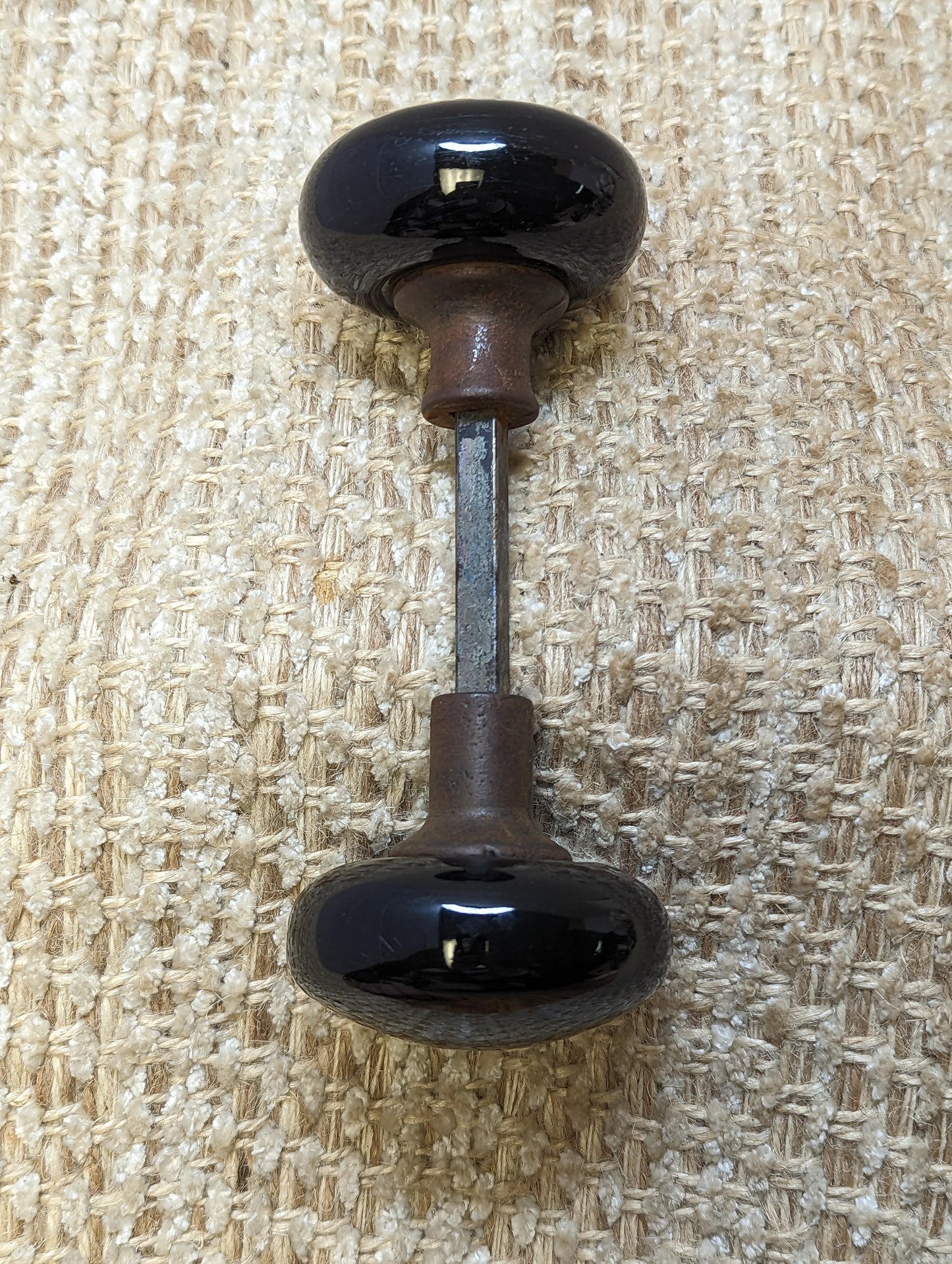 Antique Black Porcelain Door Knob Set Door Hardware