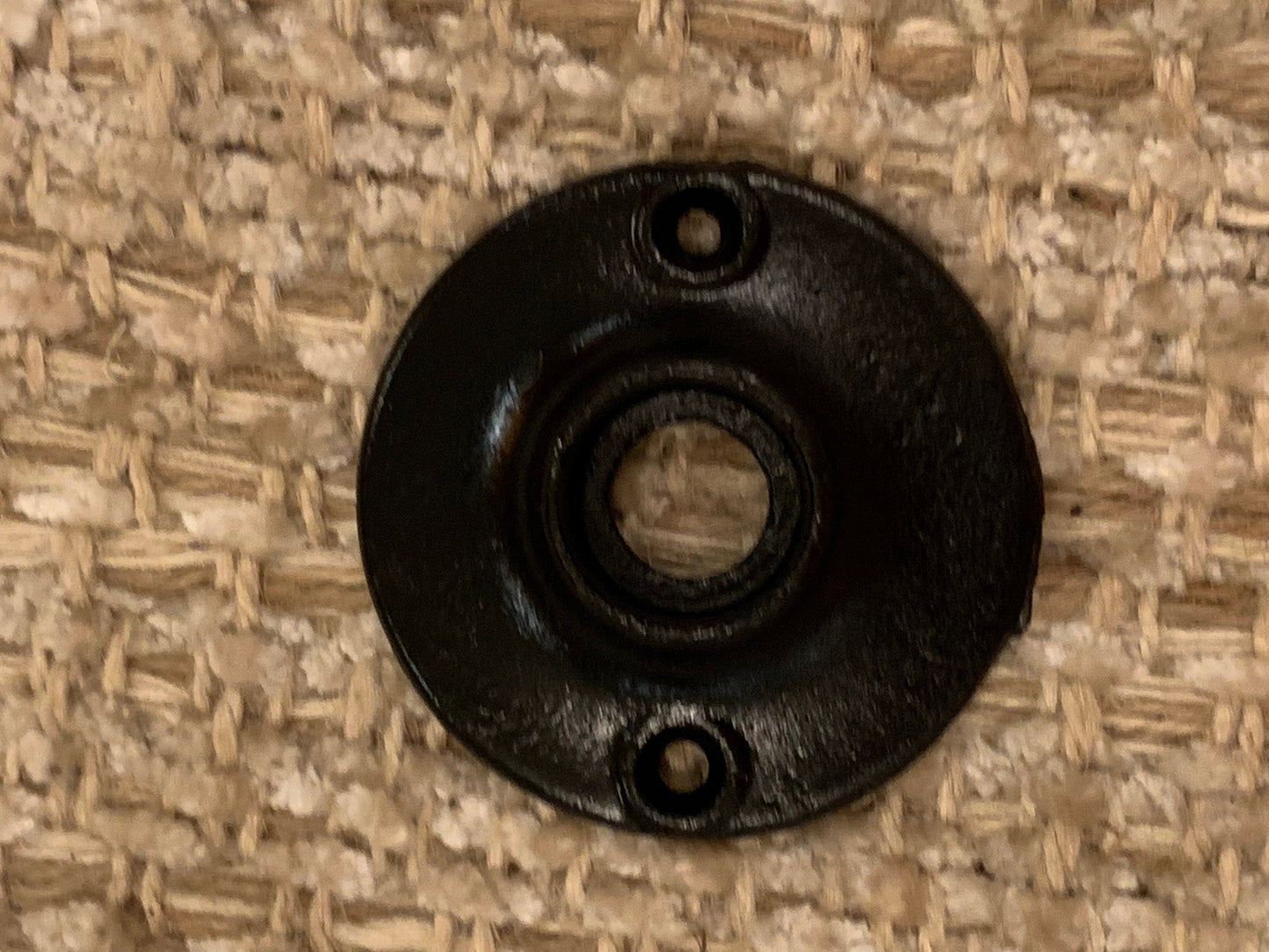 1 15/16" Antique Cast Iron Rosette Escutcheon For Door Knob