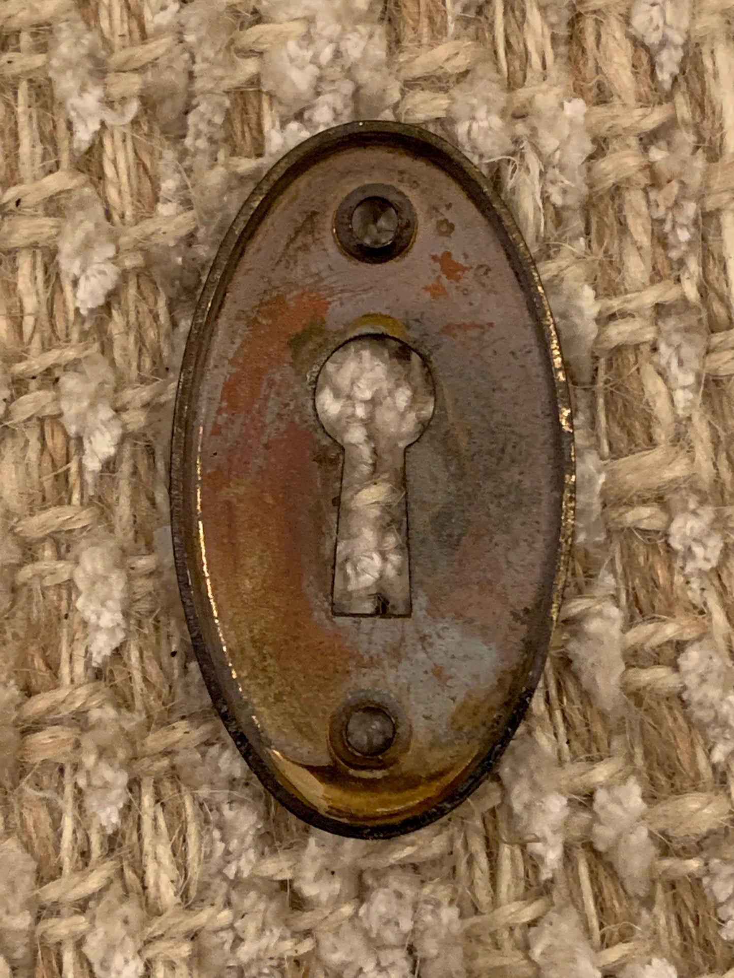 Antique Brass Key Hole Cover Escutcheon