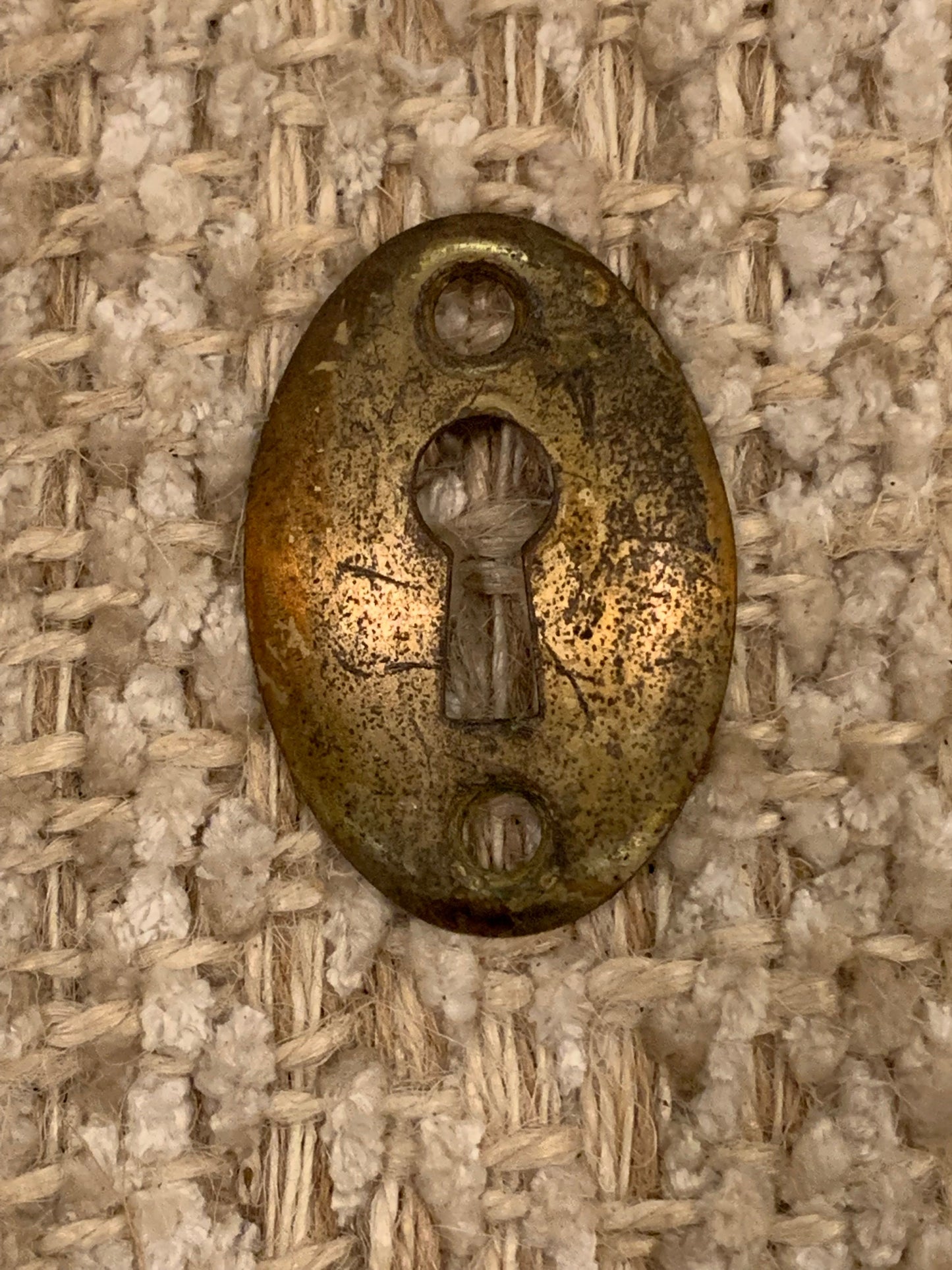 Antique Brass Key Hole Cover Escutcheon