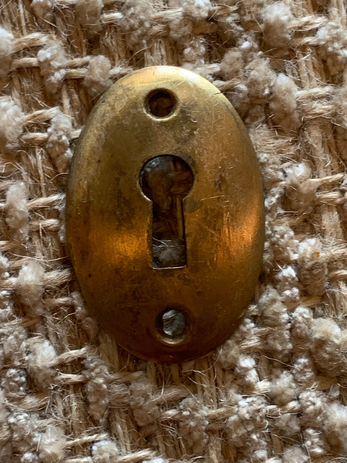 Antique Brass Key Hole Cover Escutcheon