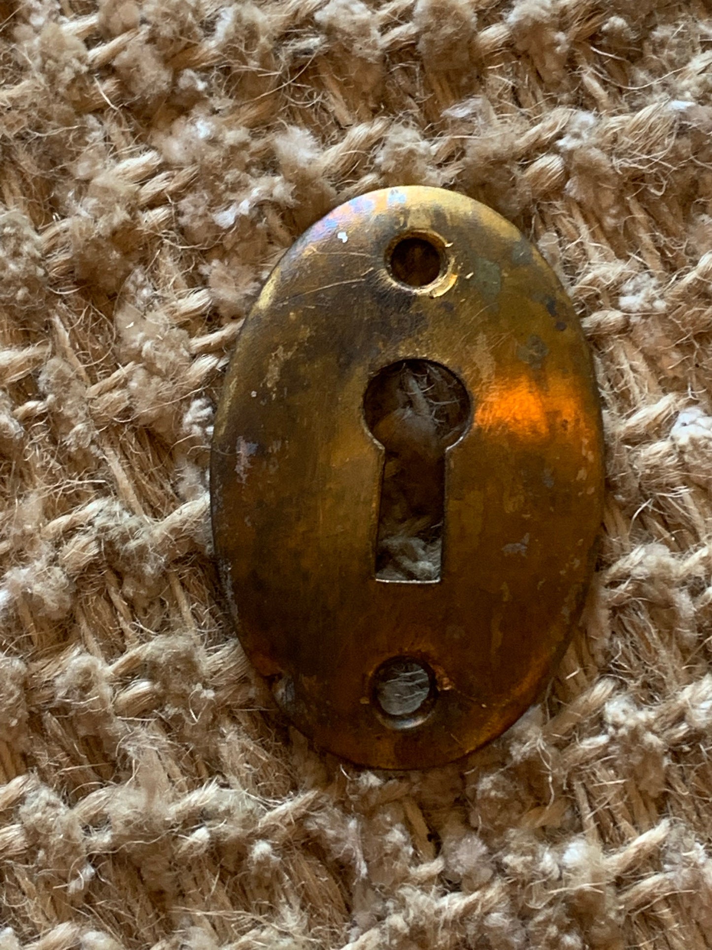 Antique Brass Key Hole Cover Escutcheon