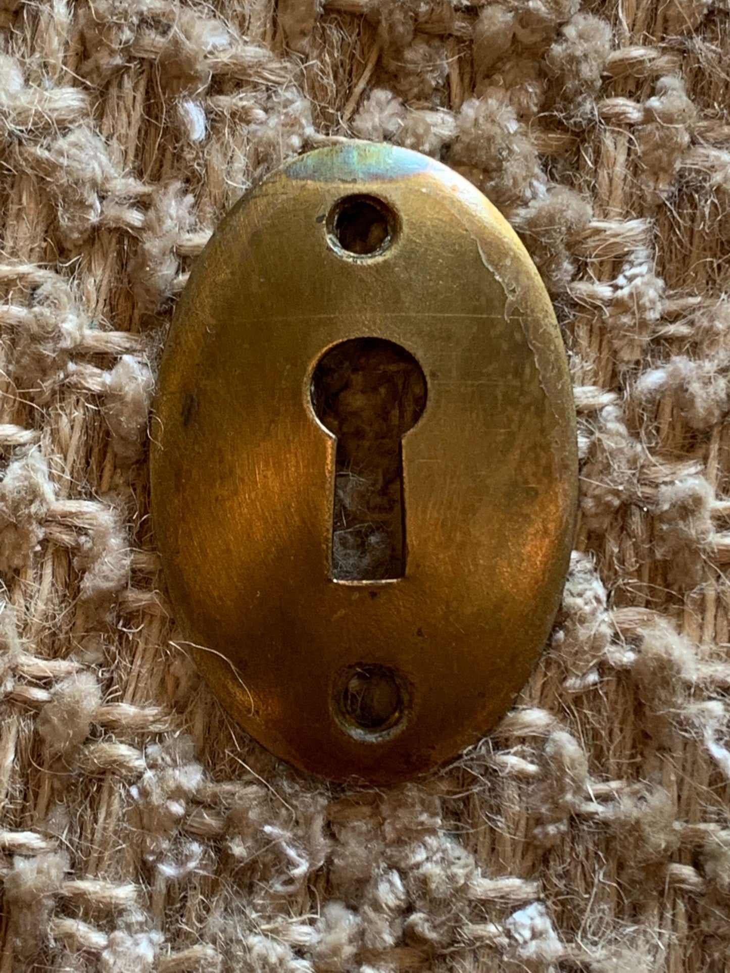 Antique Brass Key Hole Cover Escutcheon