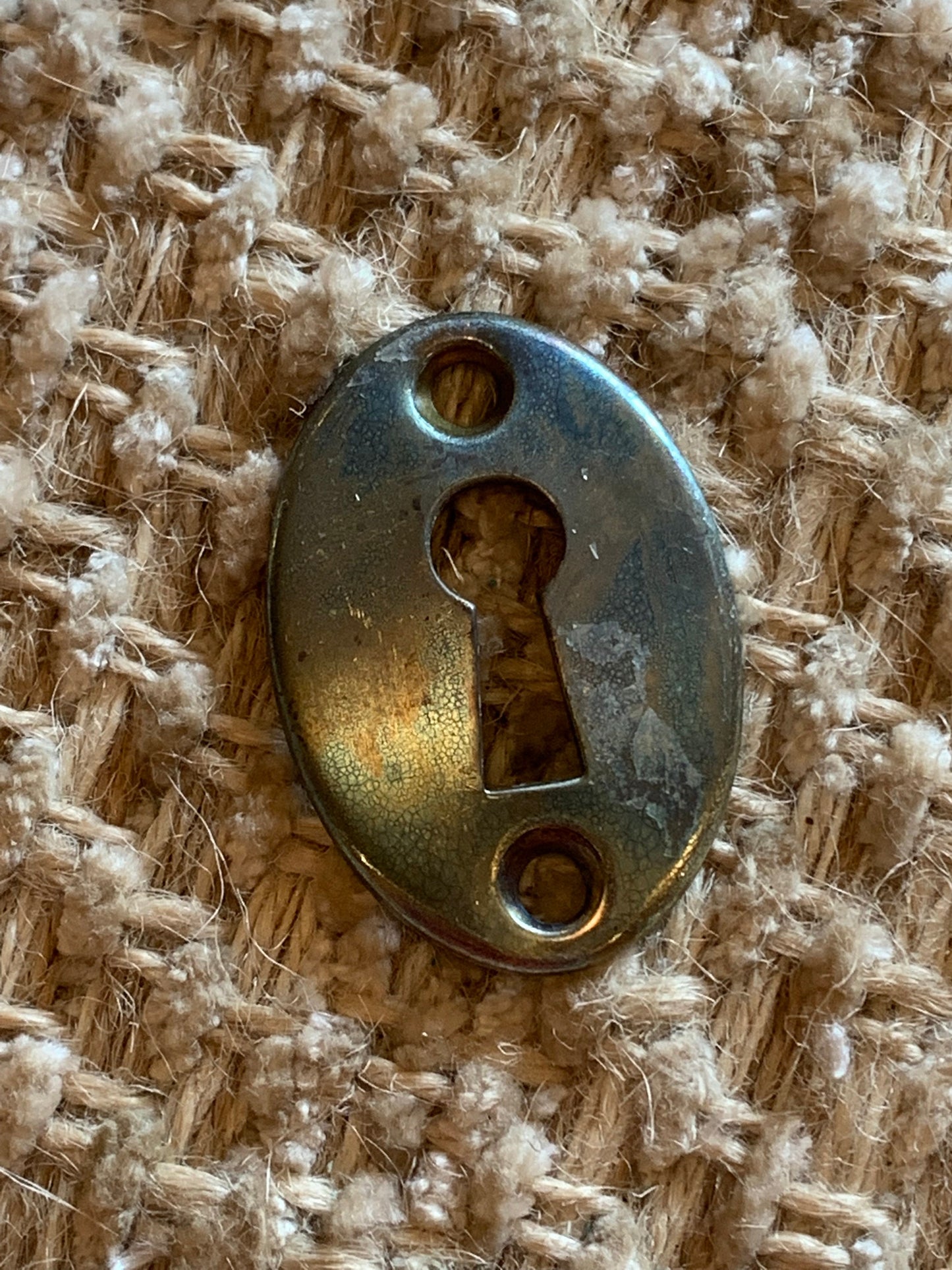 Antique Brass Key Hole Cover Escutcheon