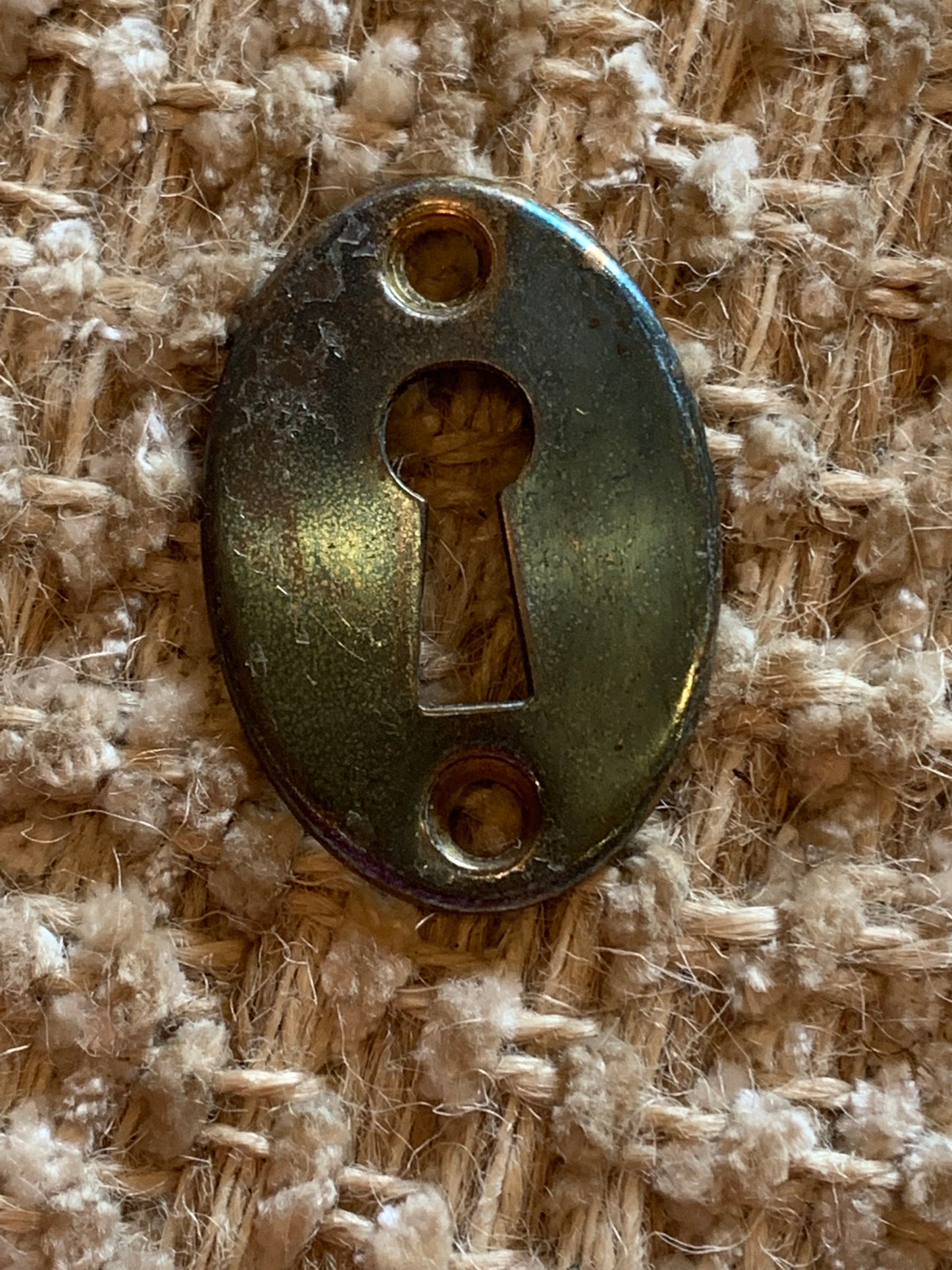 Antique Brass Key Hole Cover Escutcheon