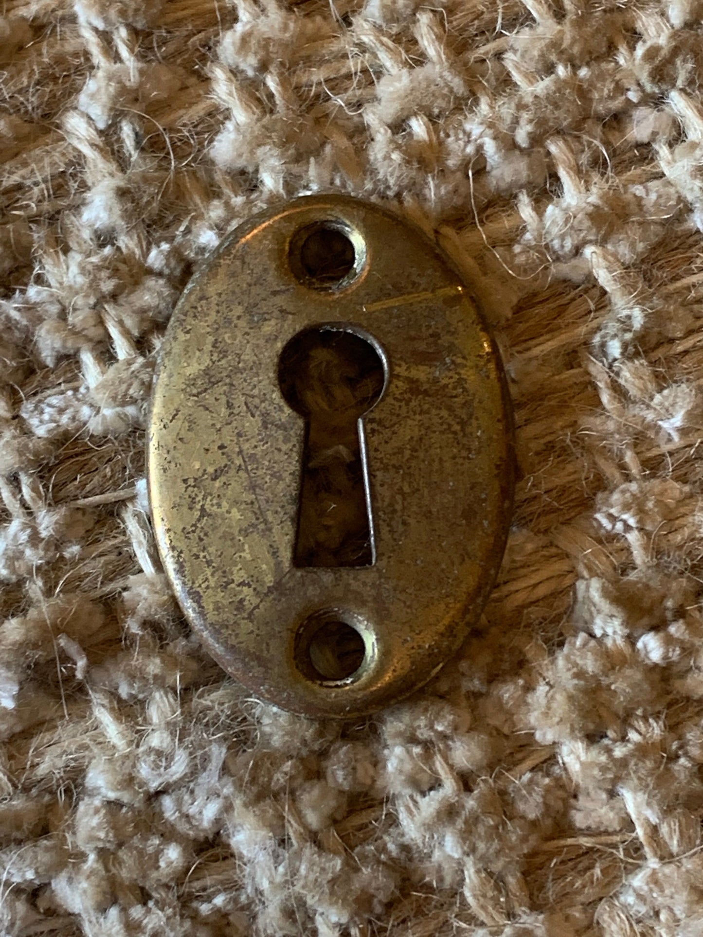 Antique Brass Key Hole Cover Escutcheon