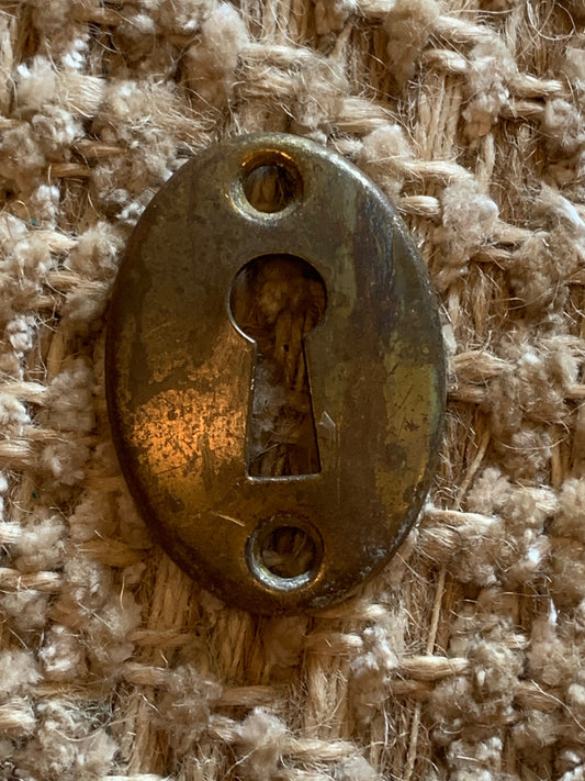 Antique Brass Key Hole Cover Escutcheon