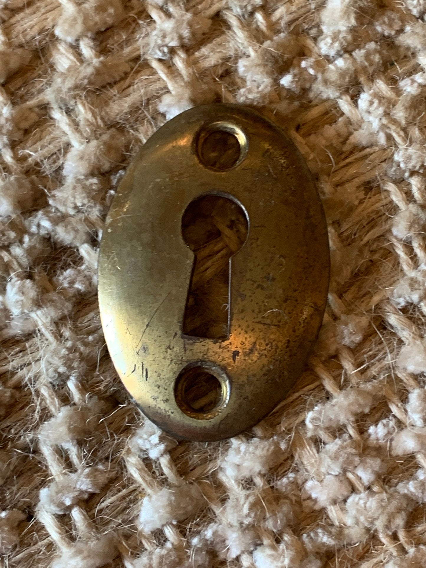 Antique Brass Key Hole Cover Escutcheon