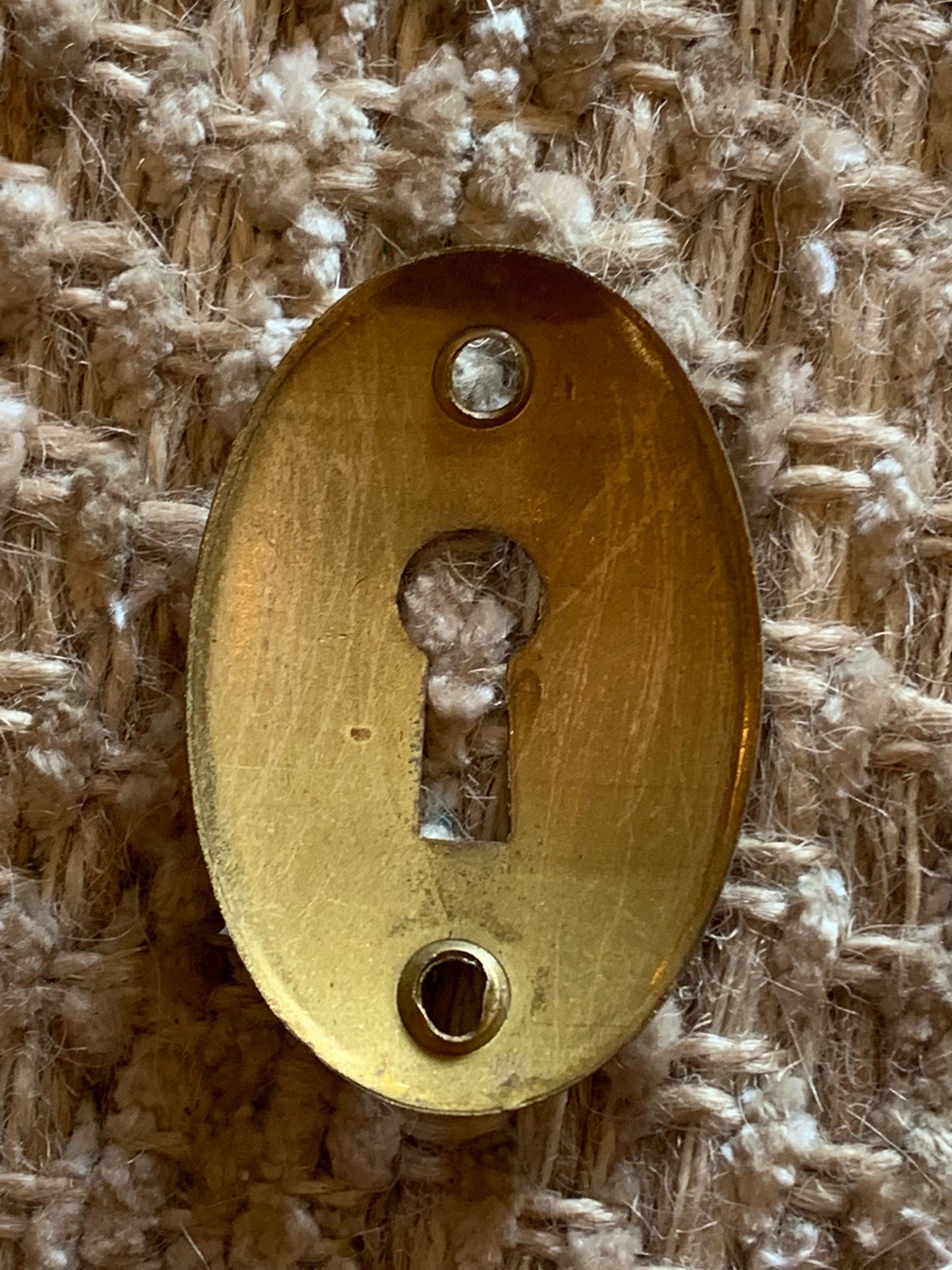 Antique Brass Key Hole Cover Escutcheon