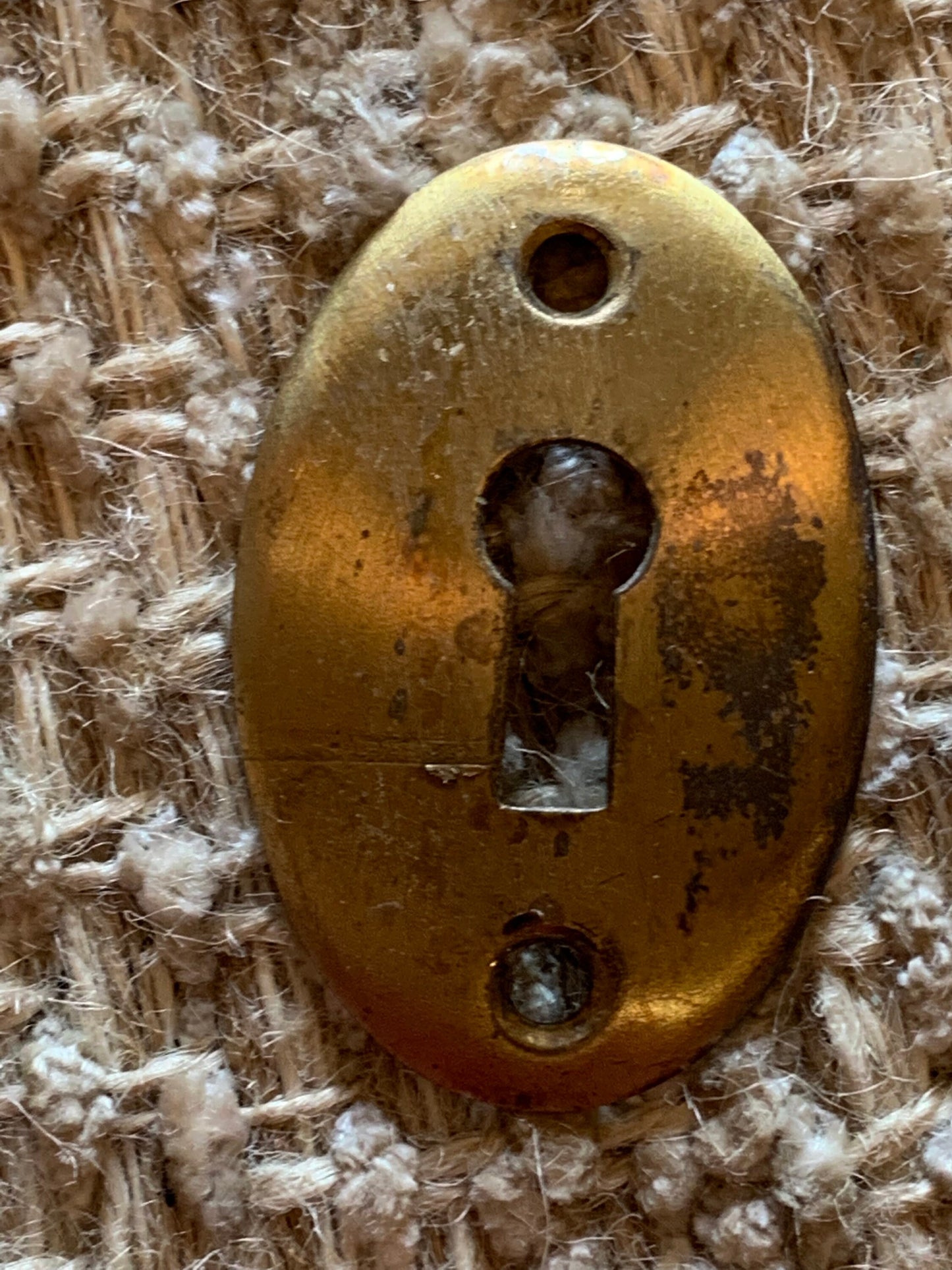 Antique Brass Key Hole Cover Escutcheon