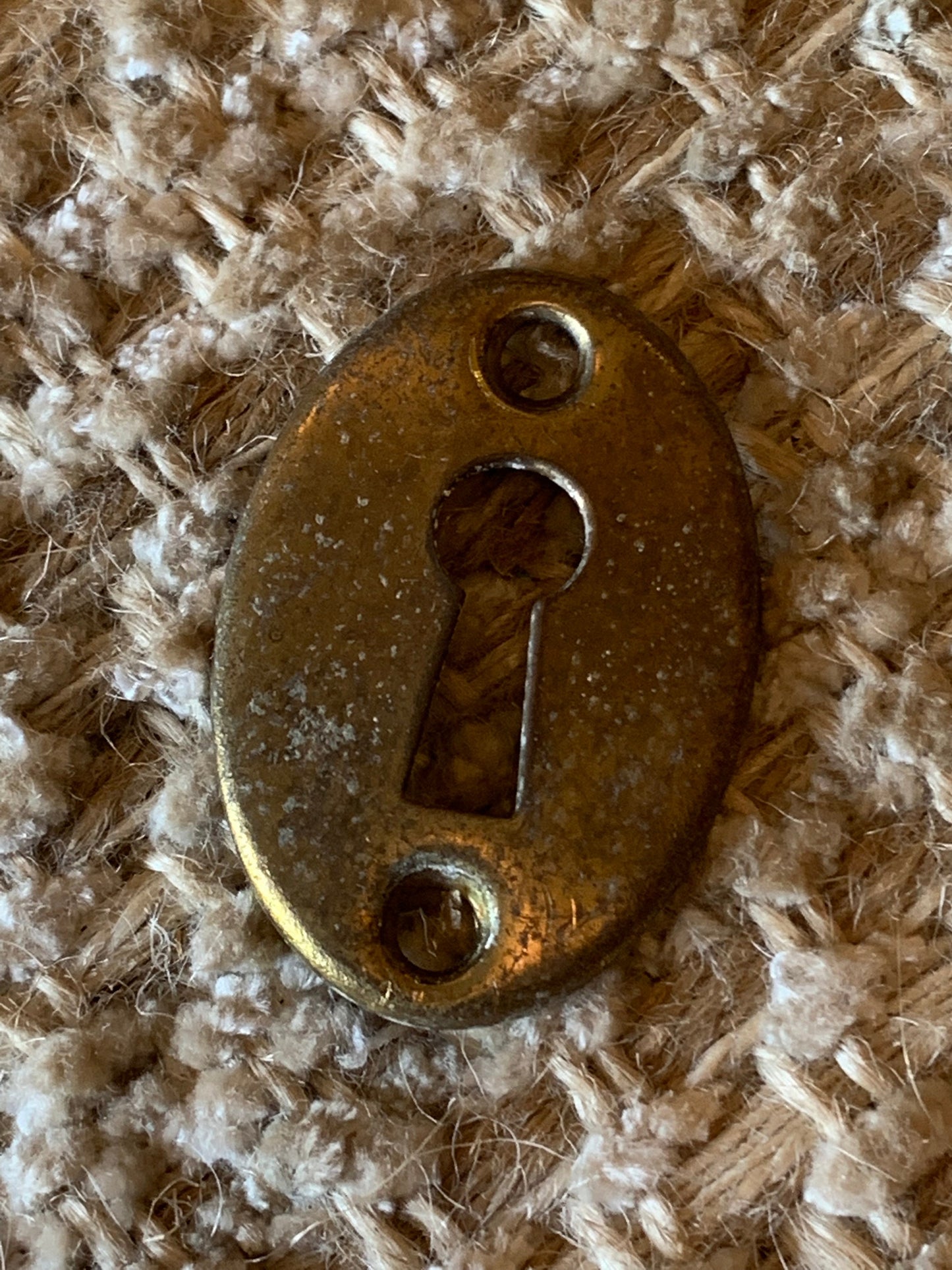 Antique Brass Key Hole Cover Escutcheon