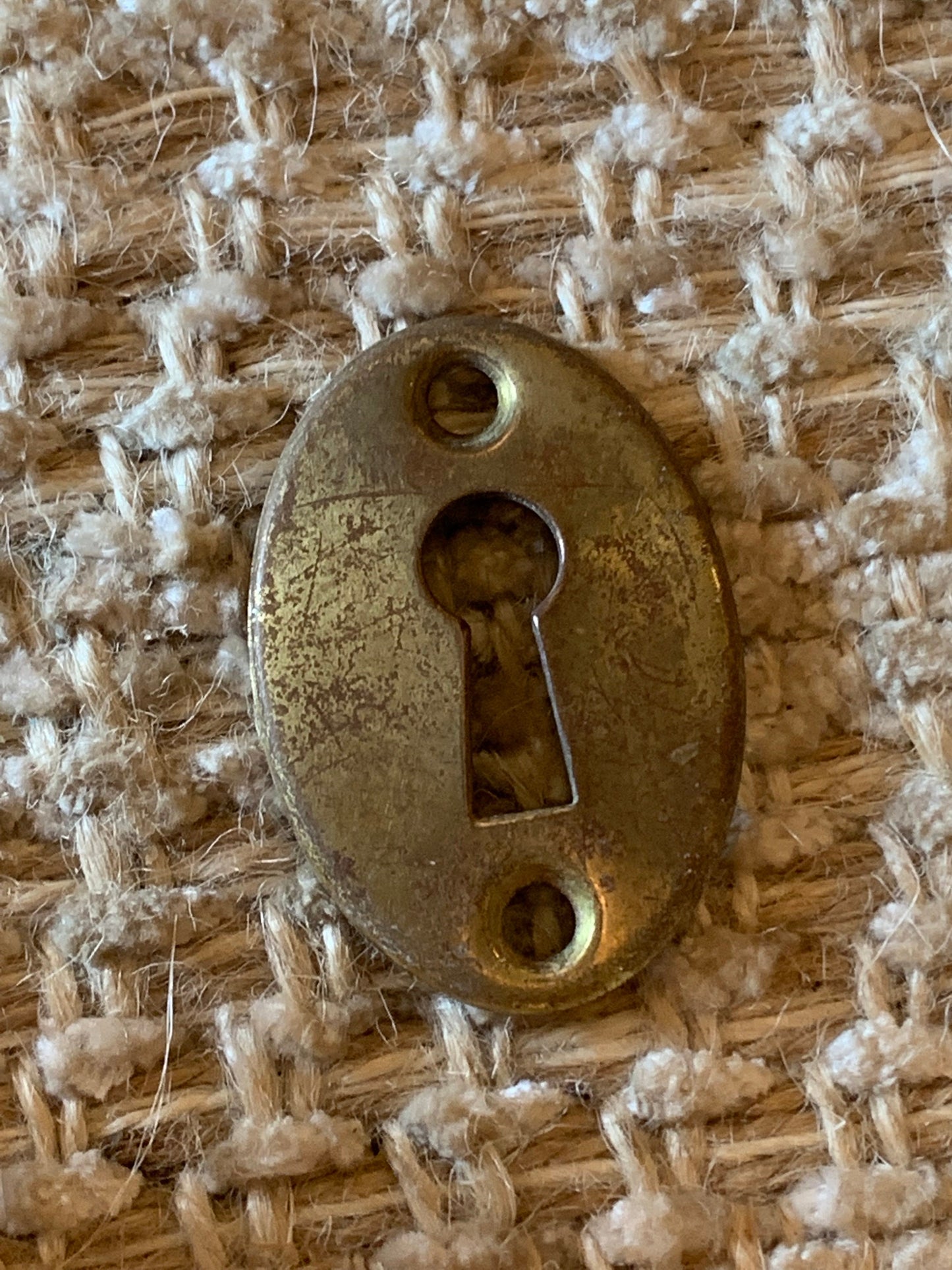 Antique Brass Key Hole Cover Escutcheon