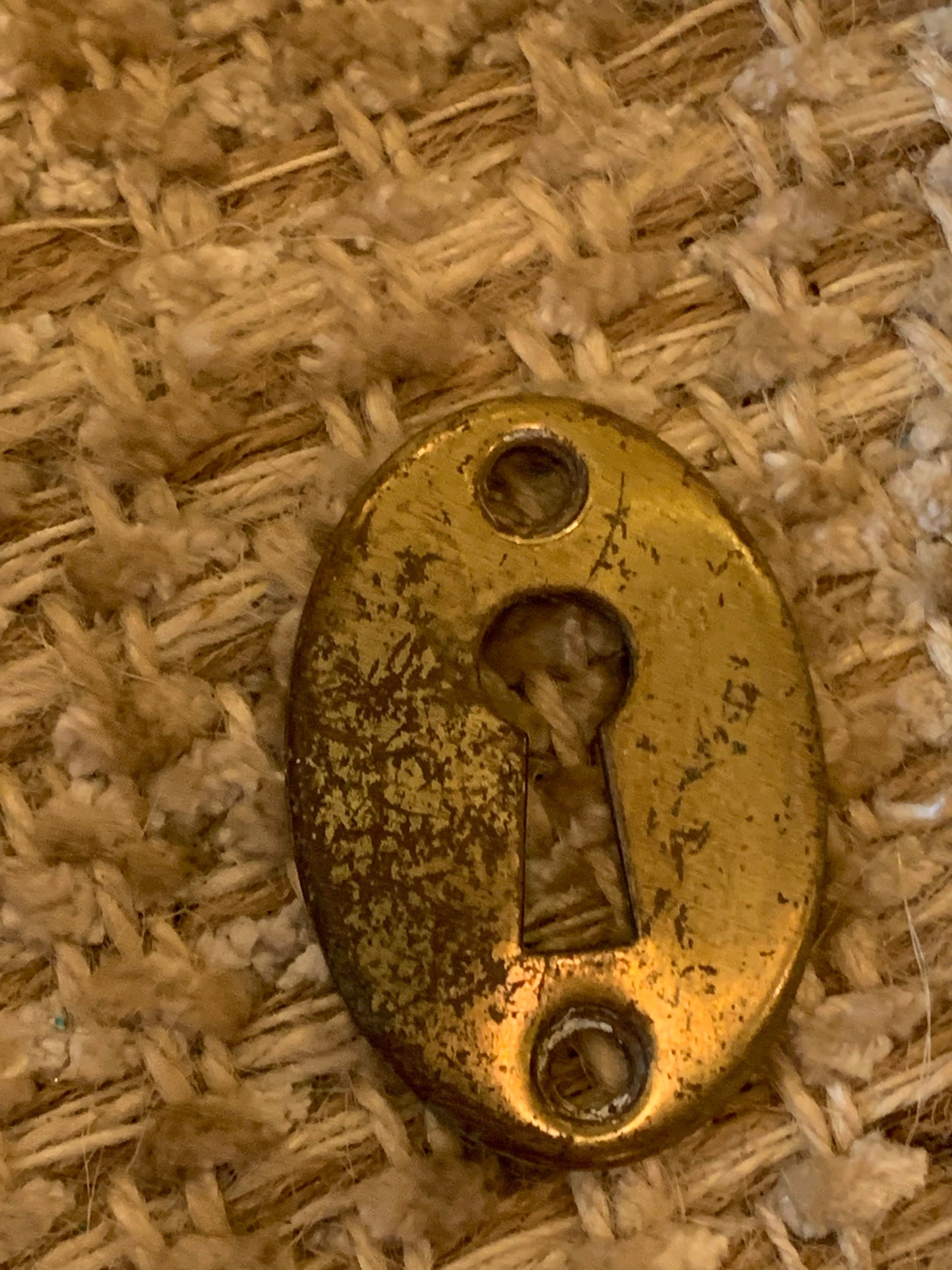 Antique Brass Key Hole Cover Escutcheon