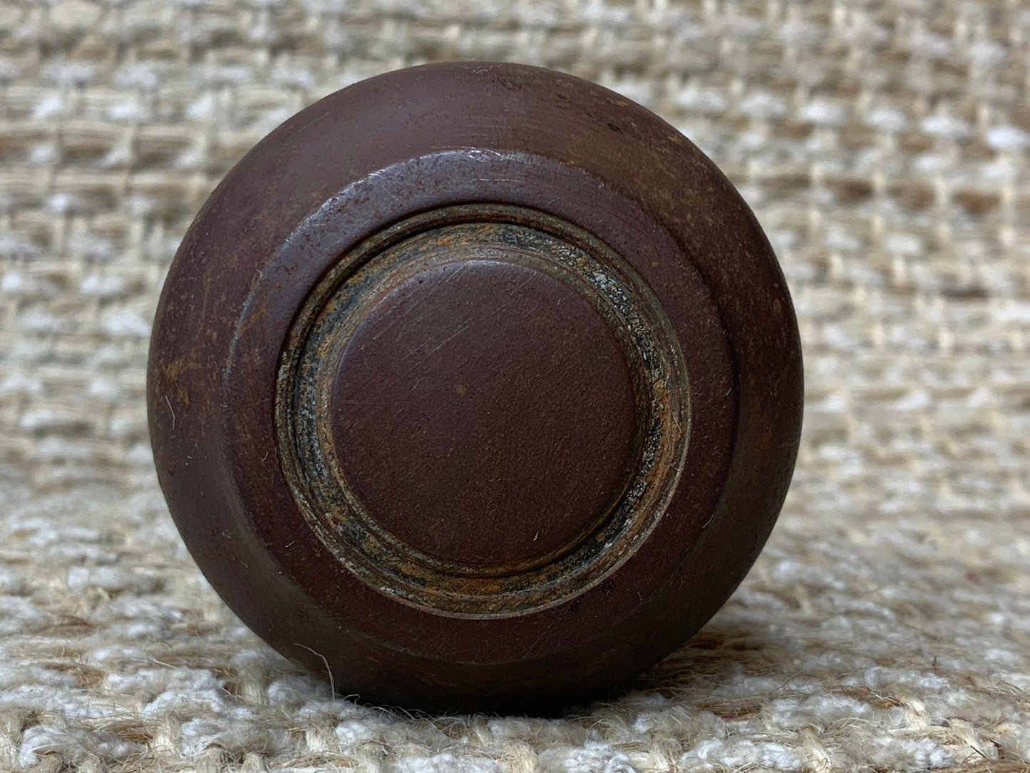 2 1/4" Antique Decorative Stamped Steel Door Knob Set