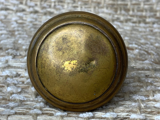 2" Antique Decorative Stamped Brass Door Knob