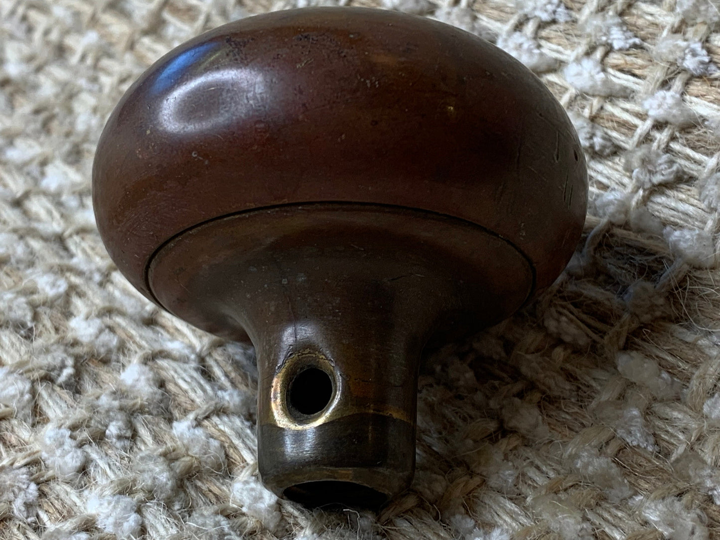 2 1/4" Antique Brass Door Knob