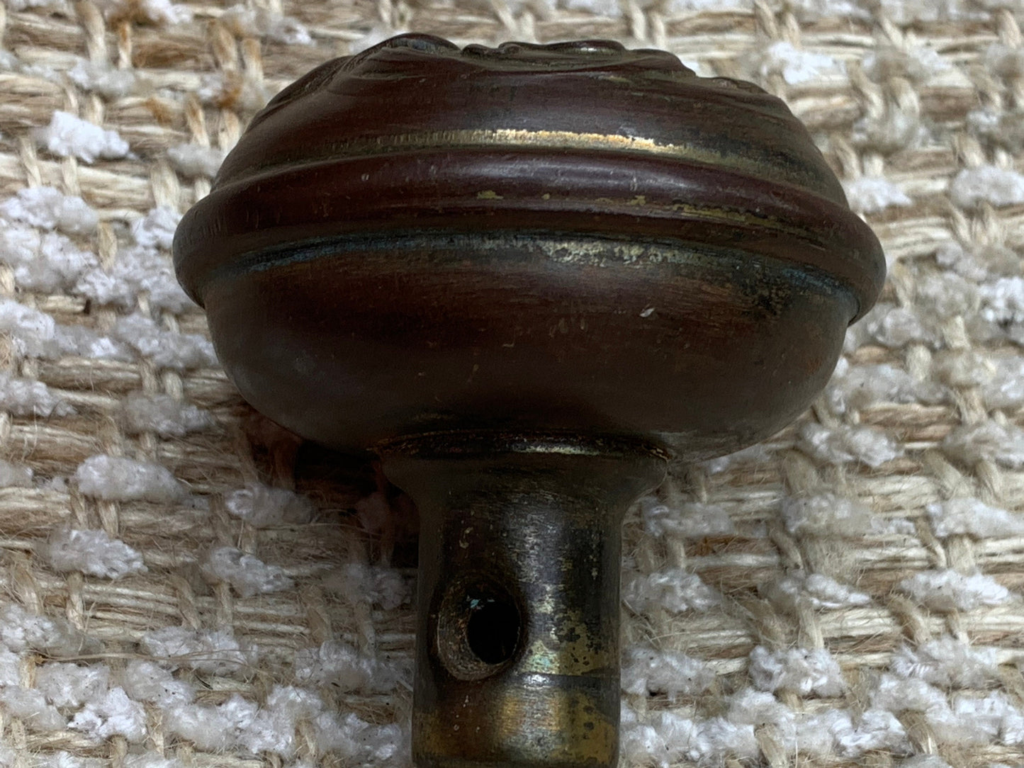 2 1/4" Antique Sargent & Co. "Alby"  Stamped Steel Door Knob Circa 1901