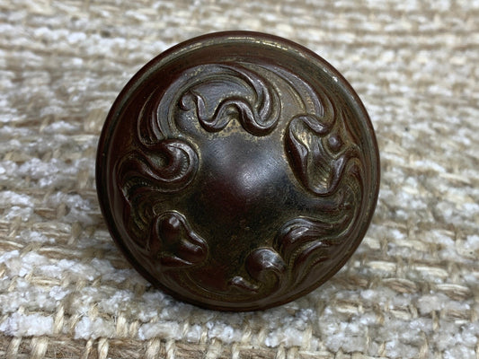 2 1/4" Antique Sargent & Co. "Alby"  Stamped Steel Door Knob Circa 1901