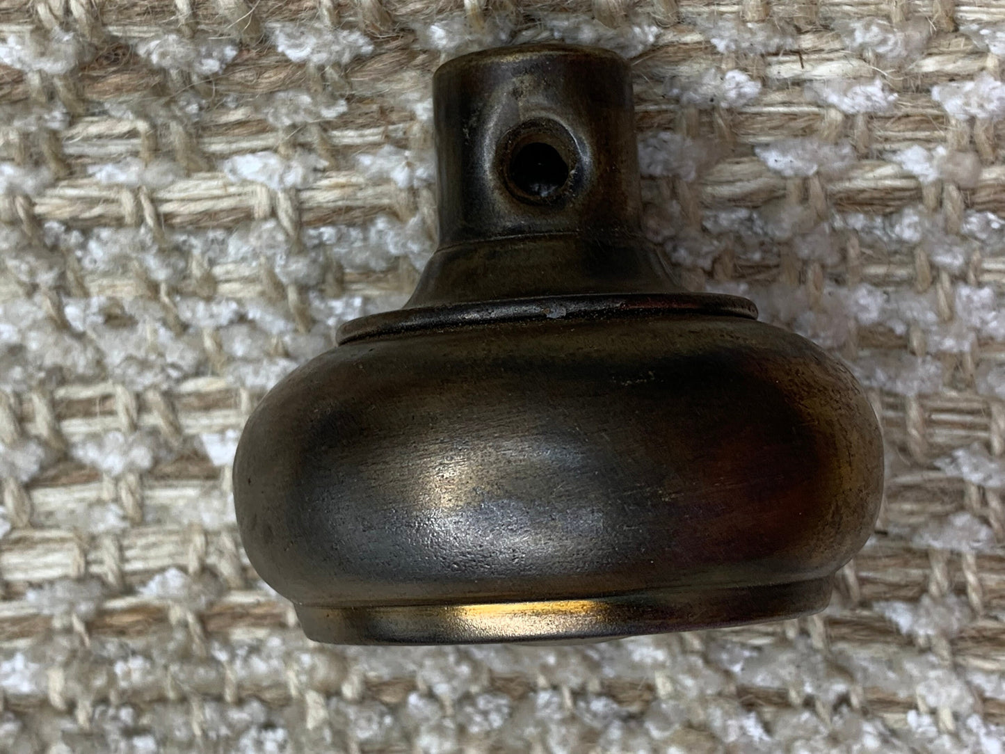 2 3/8" Antique Stamped Steel Door Knob