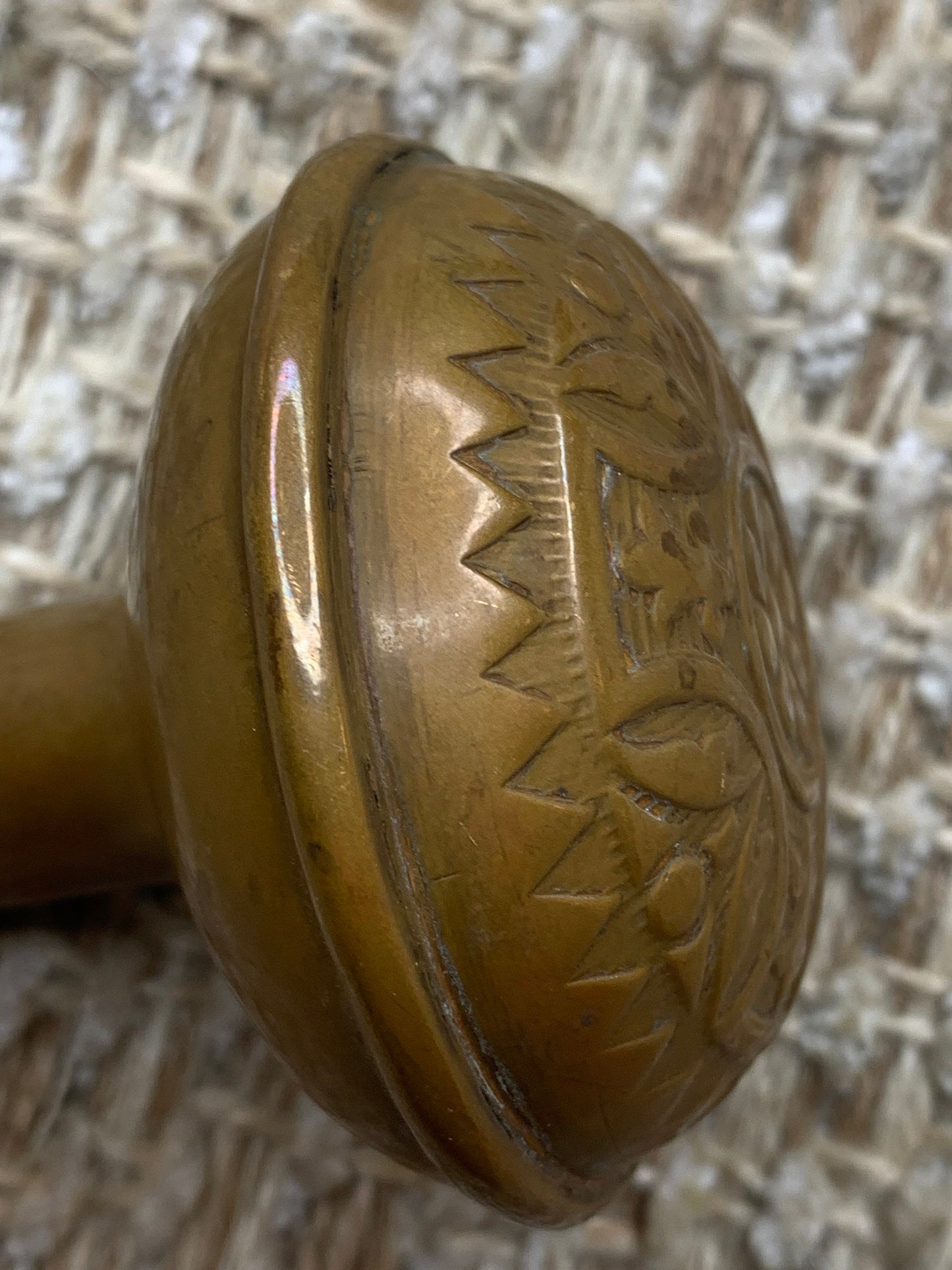 2 1/4" Antique  Sargent & Co. Brass Door Knob Circa 1890