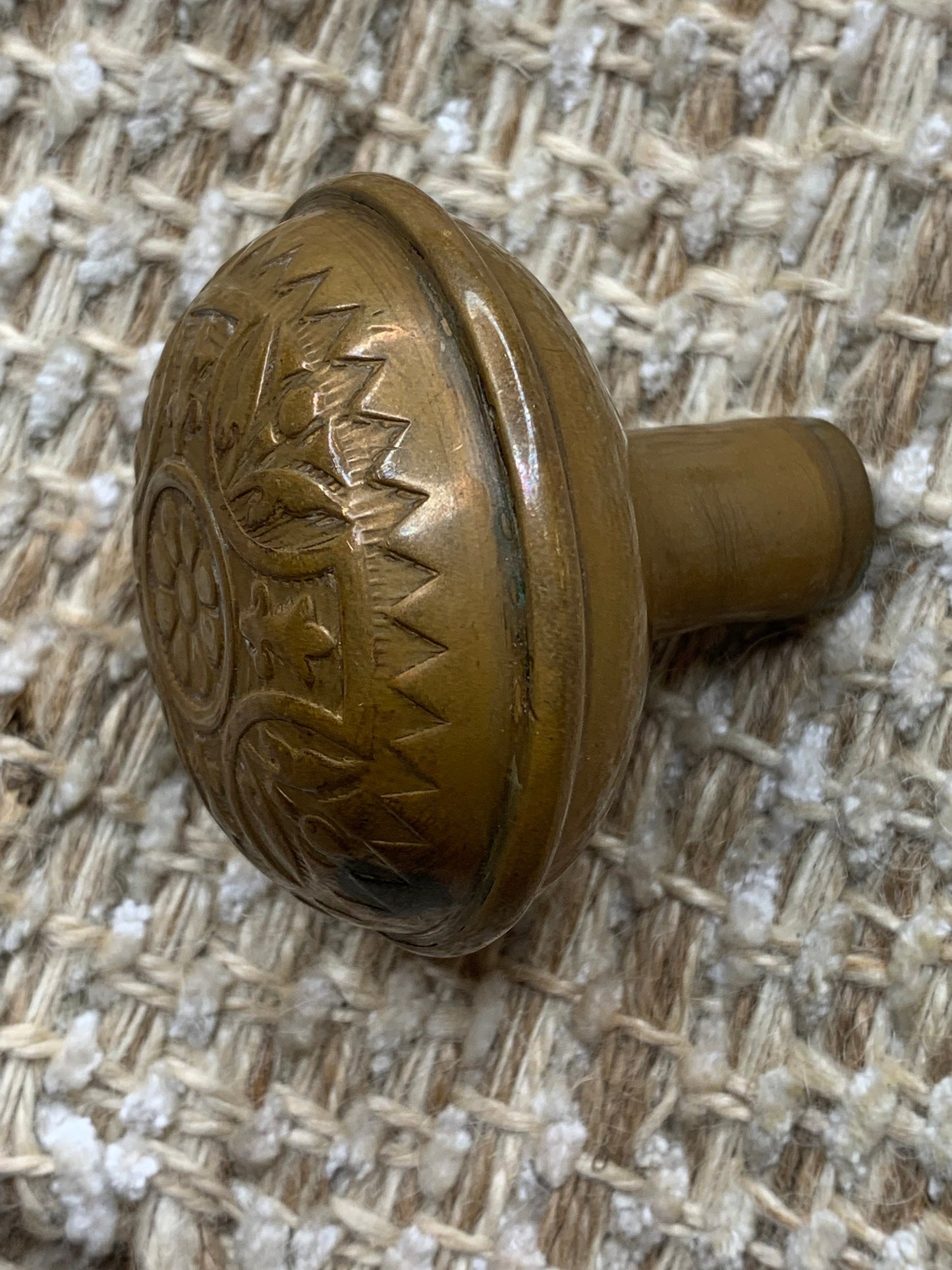 2 1/4" Antique  Sargent & Co. Brass Door Knob Circa 1890