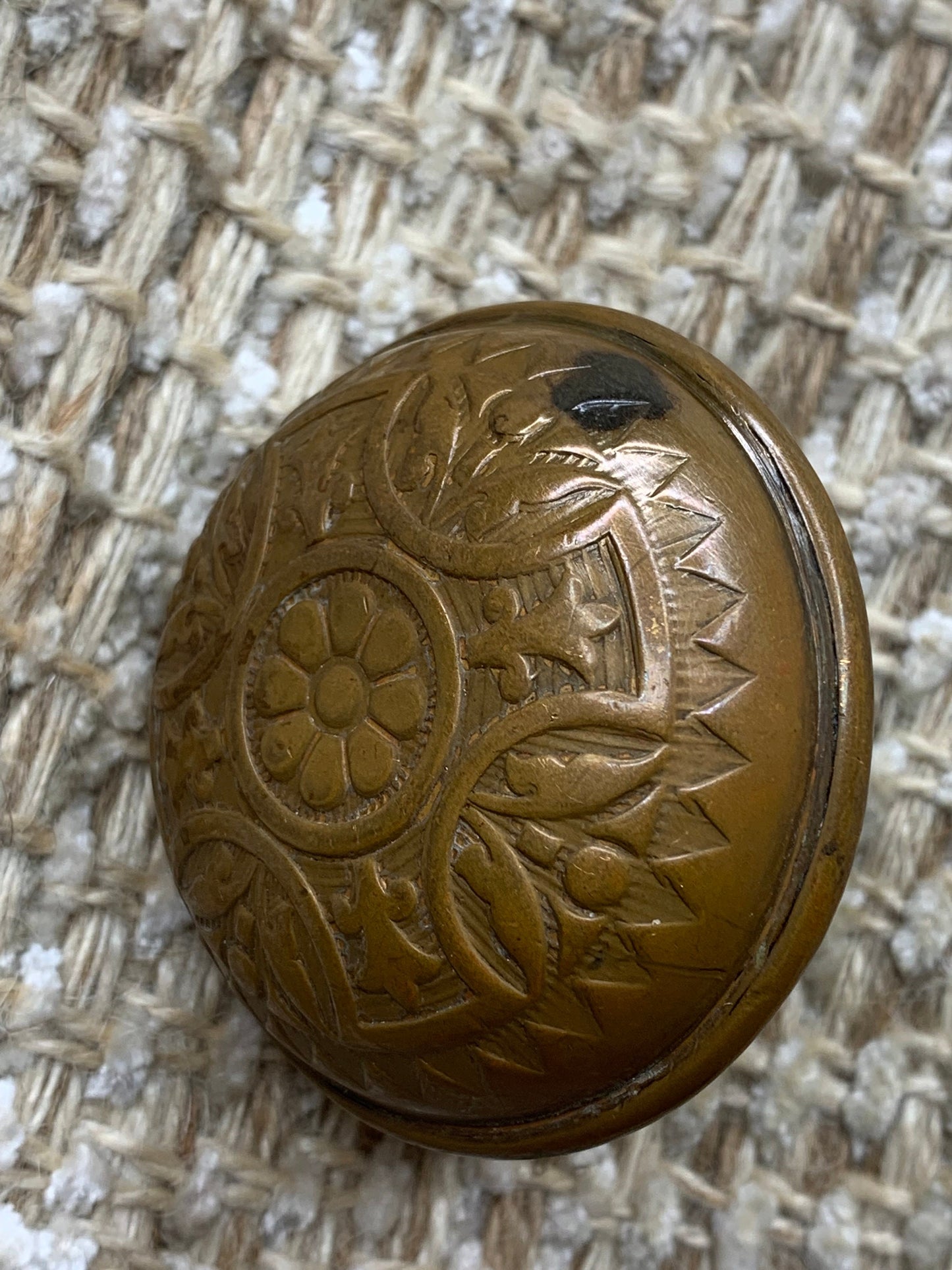 2 1/4" Antique  Sargent & Co. Brass Door Knob Circa 1890