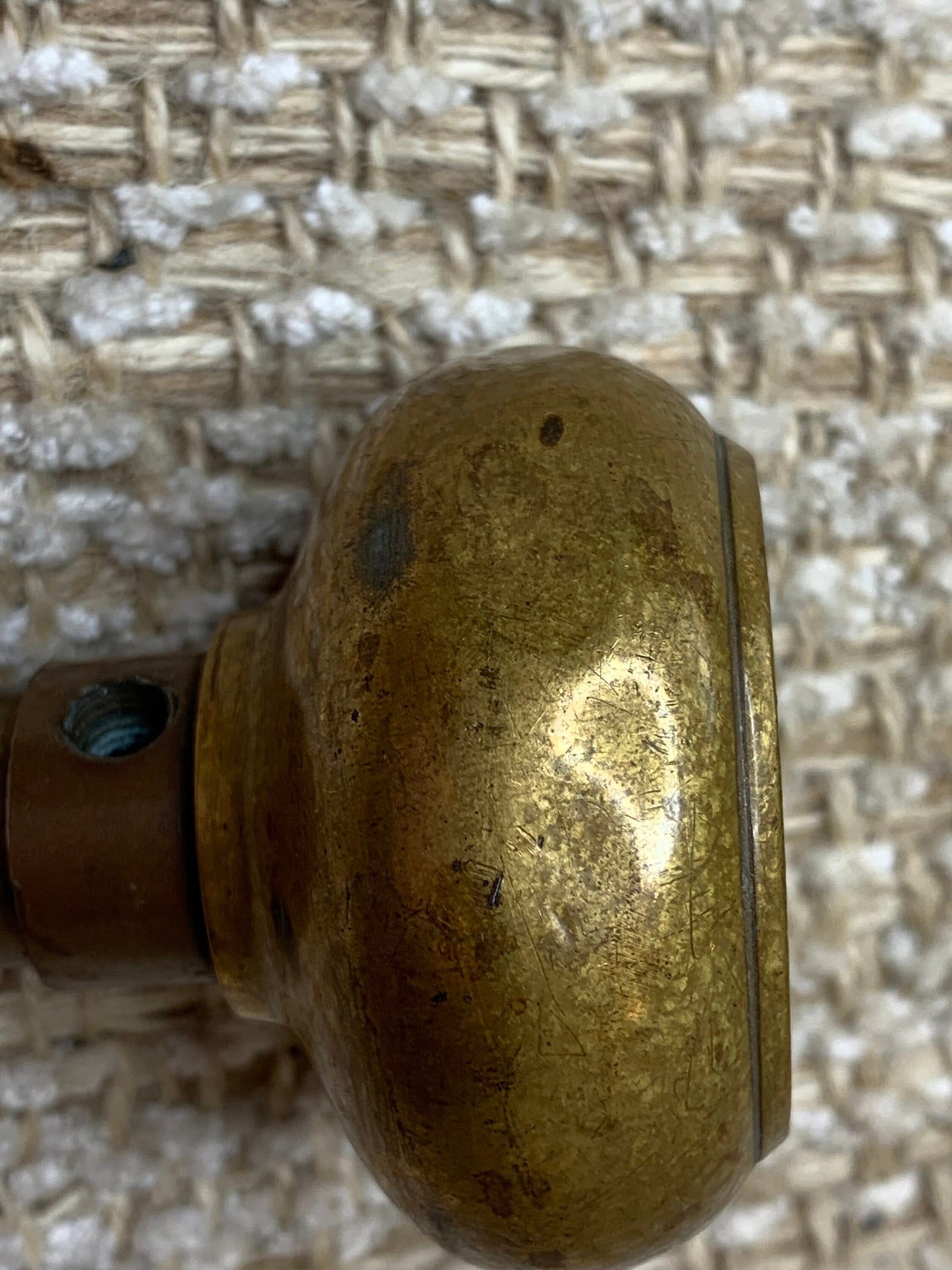 2 1/4" Antique Brass Door Knob