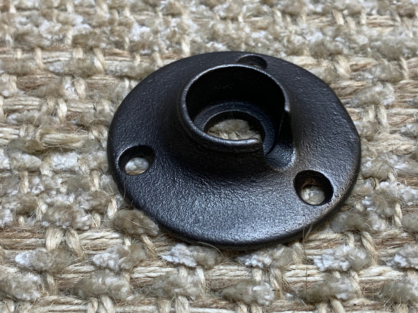 1 7/8" Antique Cast Iron Rosette Escutcheon For Door Knob