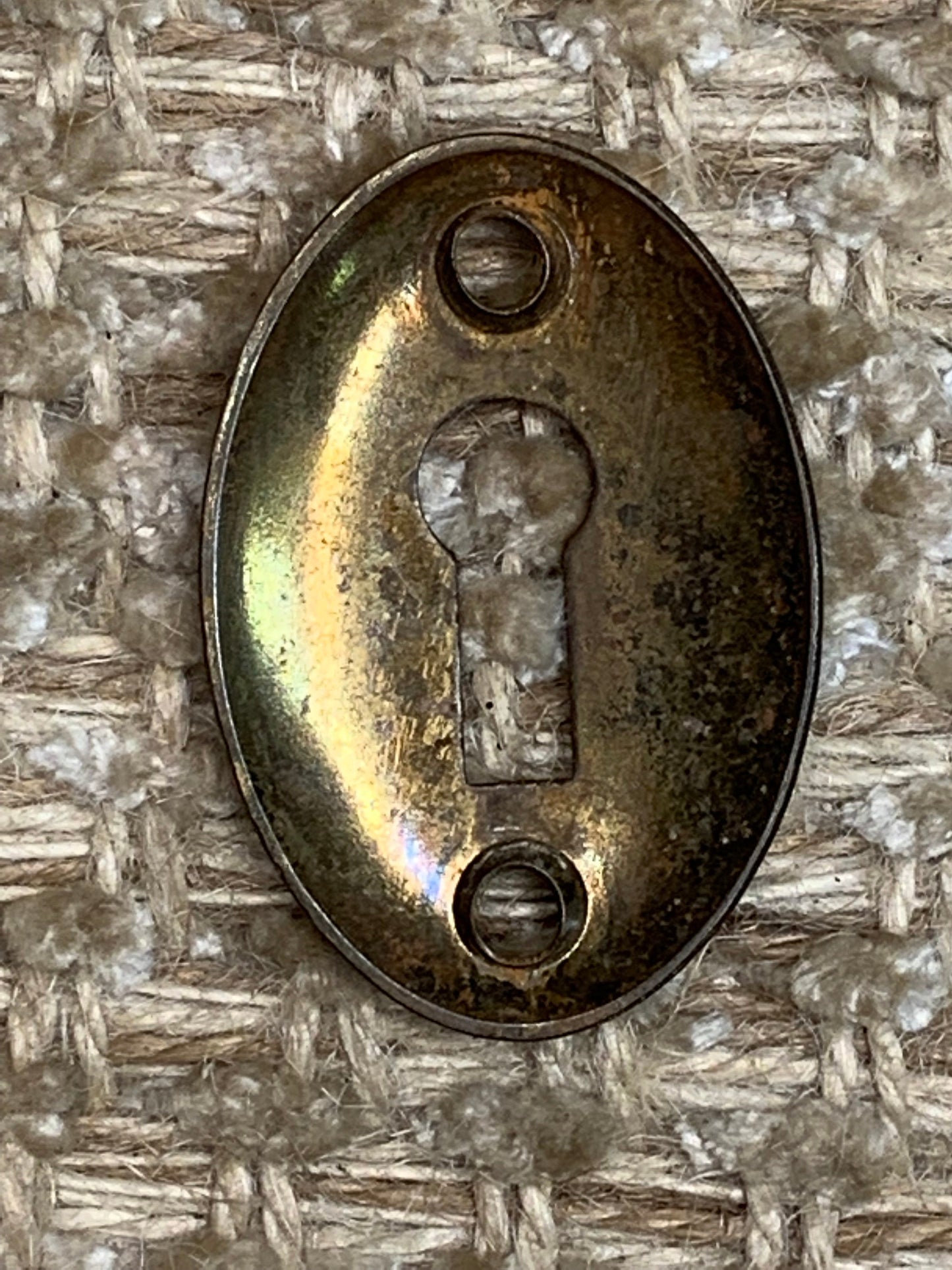 Antique Brass Key Hole Cover Escutcheon