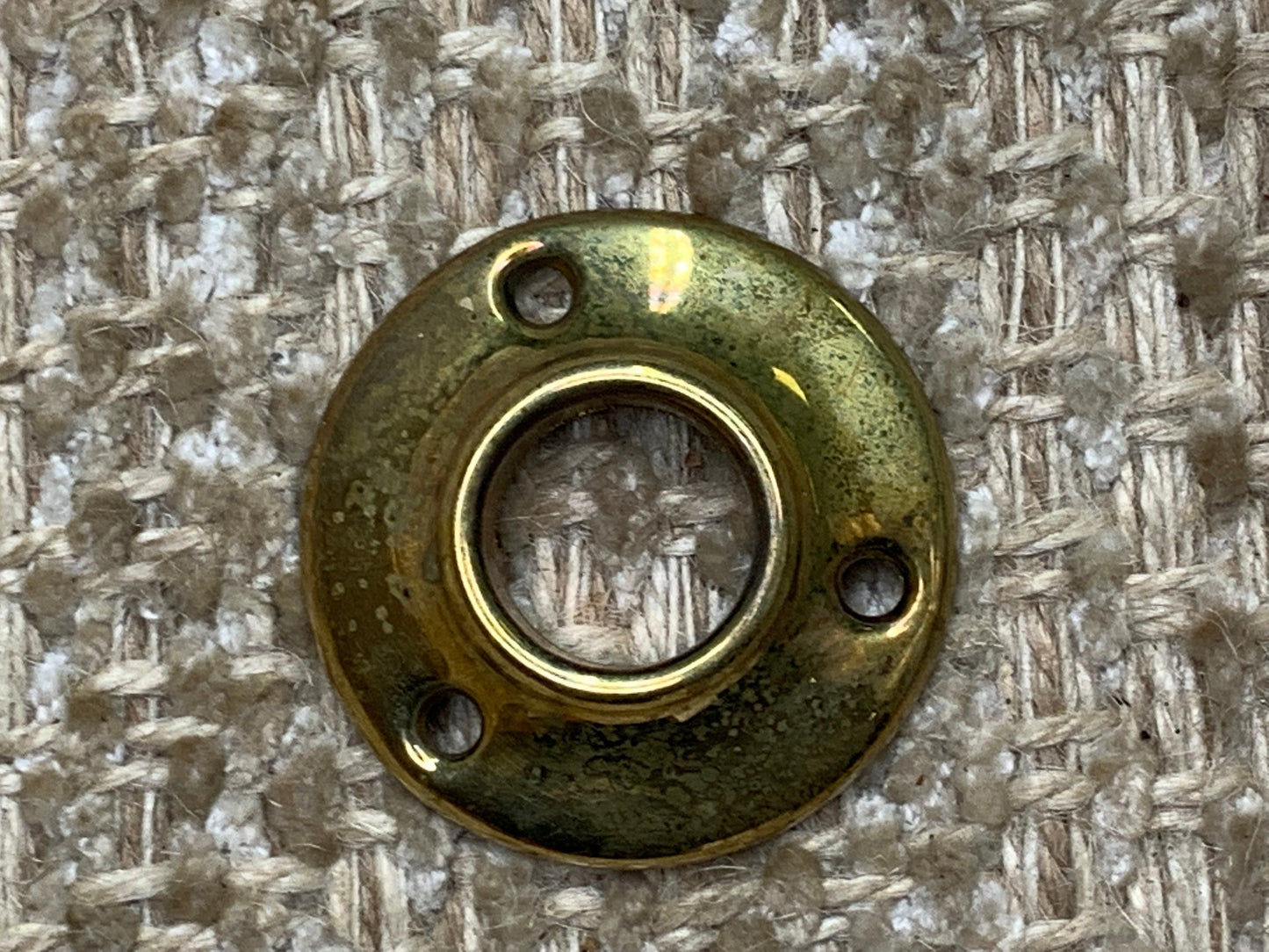 1 5/8" Antique Brass Plated Rosette Escutcheon For Door Knob