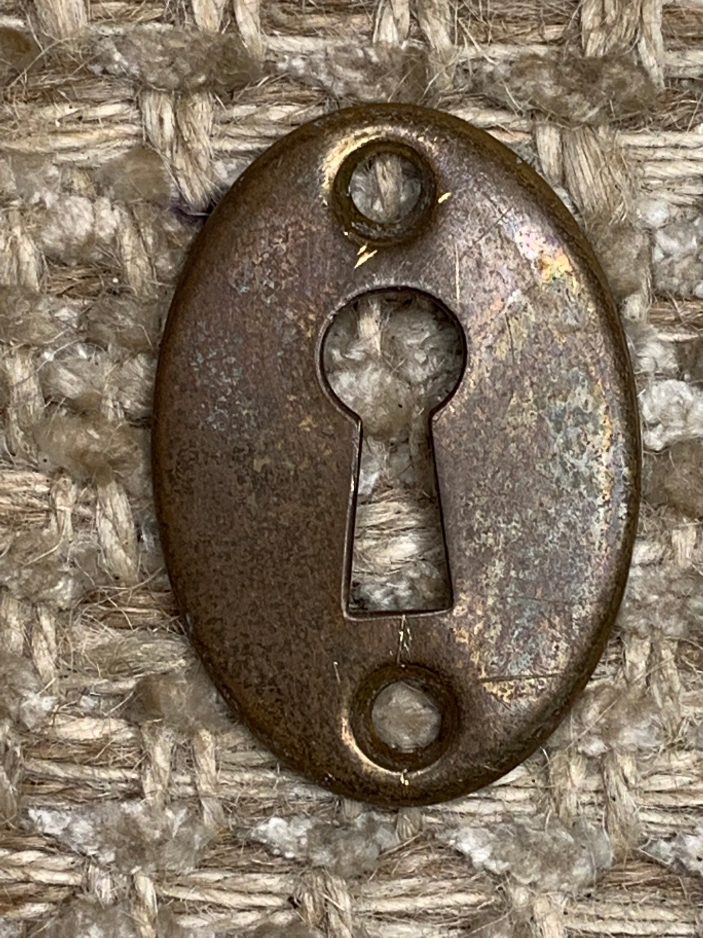 Antique Brass Key Hole Cover Escutcheon