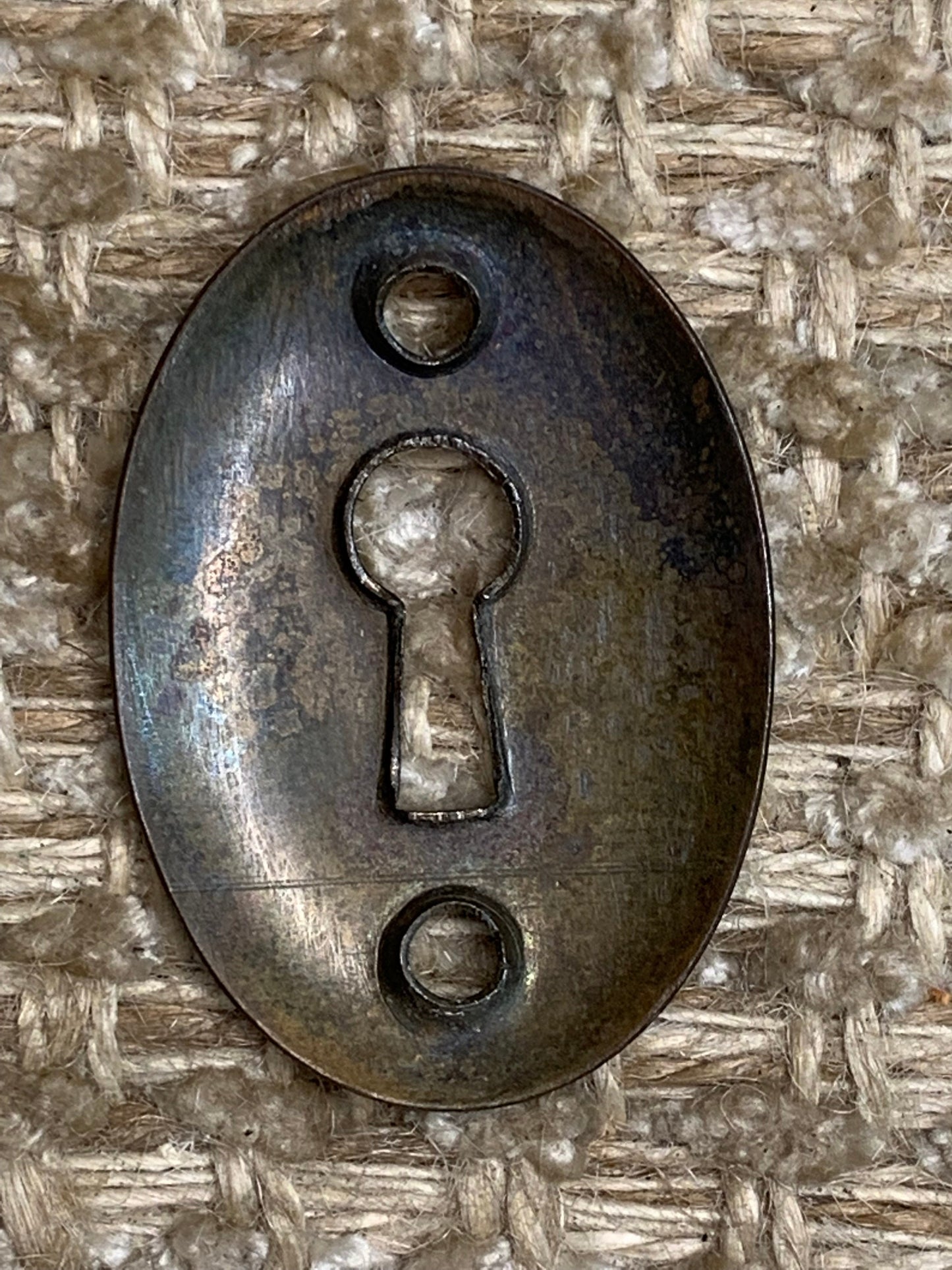 Antique Brass Key Hole Cover Escutcheon