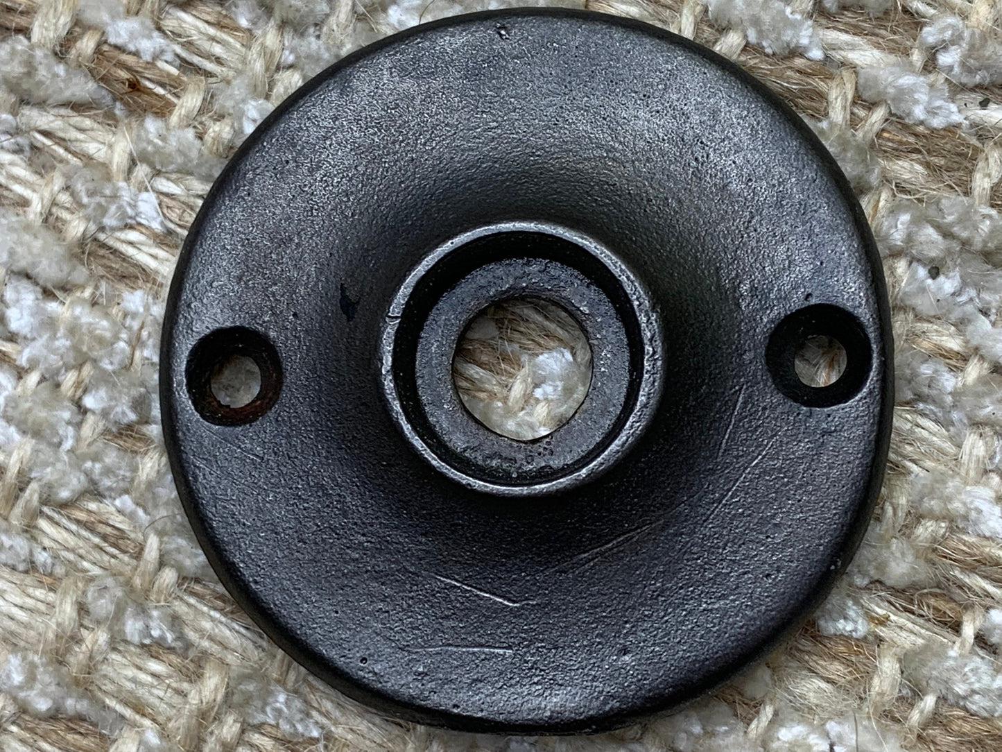 2 3/16" Cast Iron Rosette Escutcheon For Door Knob