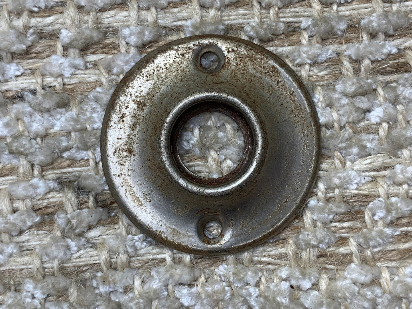 1 3/4" Nickel Plated Stamped Steel Rosette Escutcheon For Door Knob