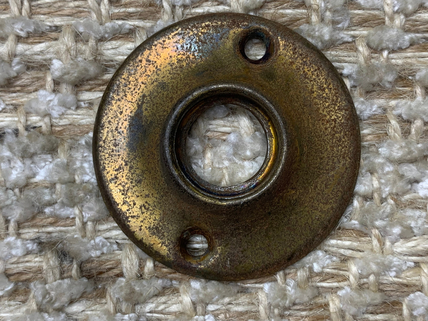 1 3/4" Brass Plated Stamped Steel Rosette Escutcheon For Door Knob