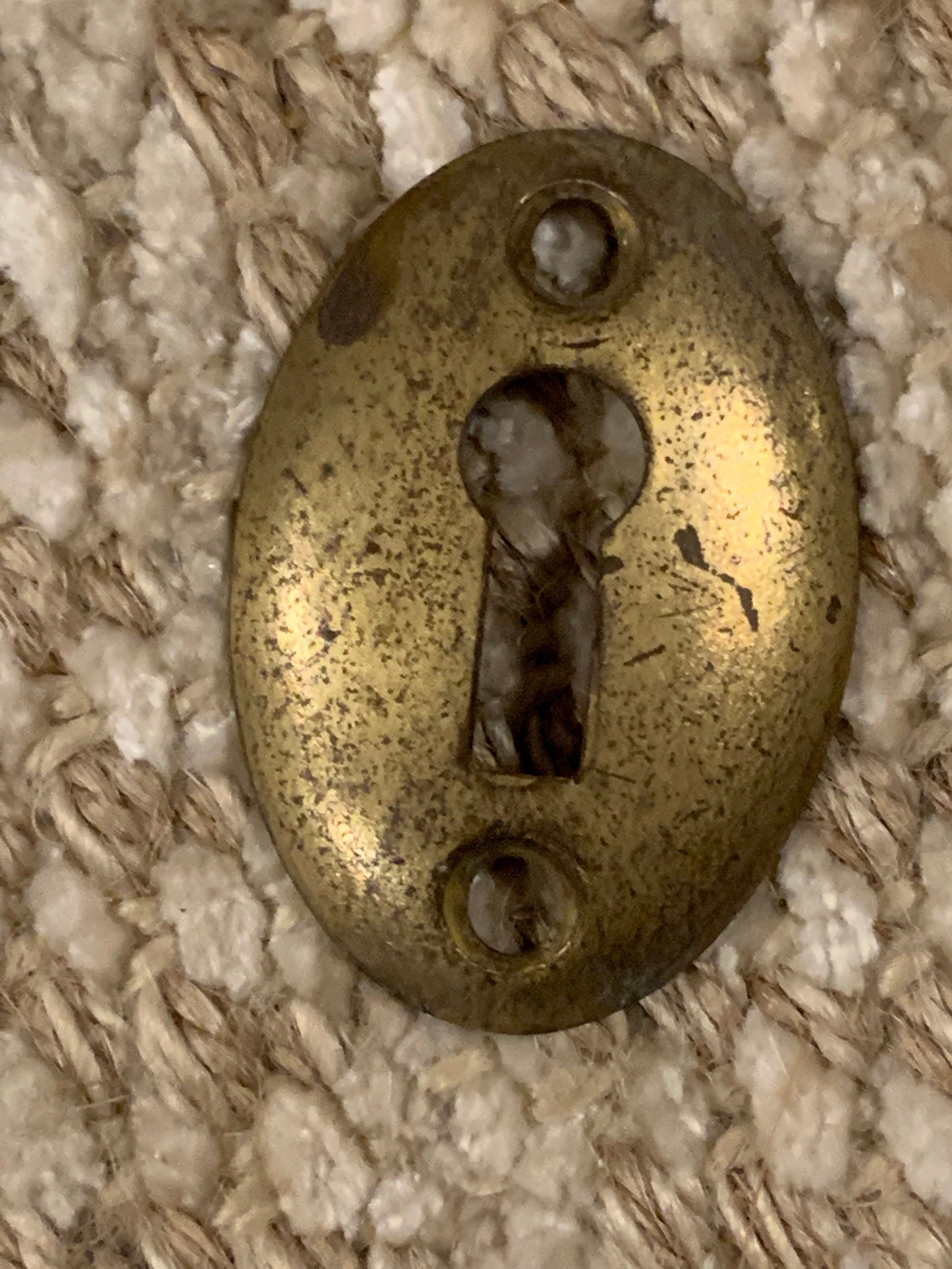 Antique Brass Key Hole Cover Escutcheon